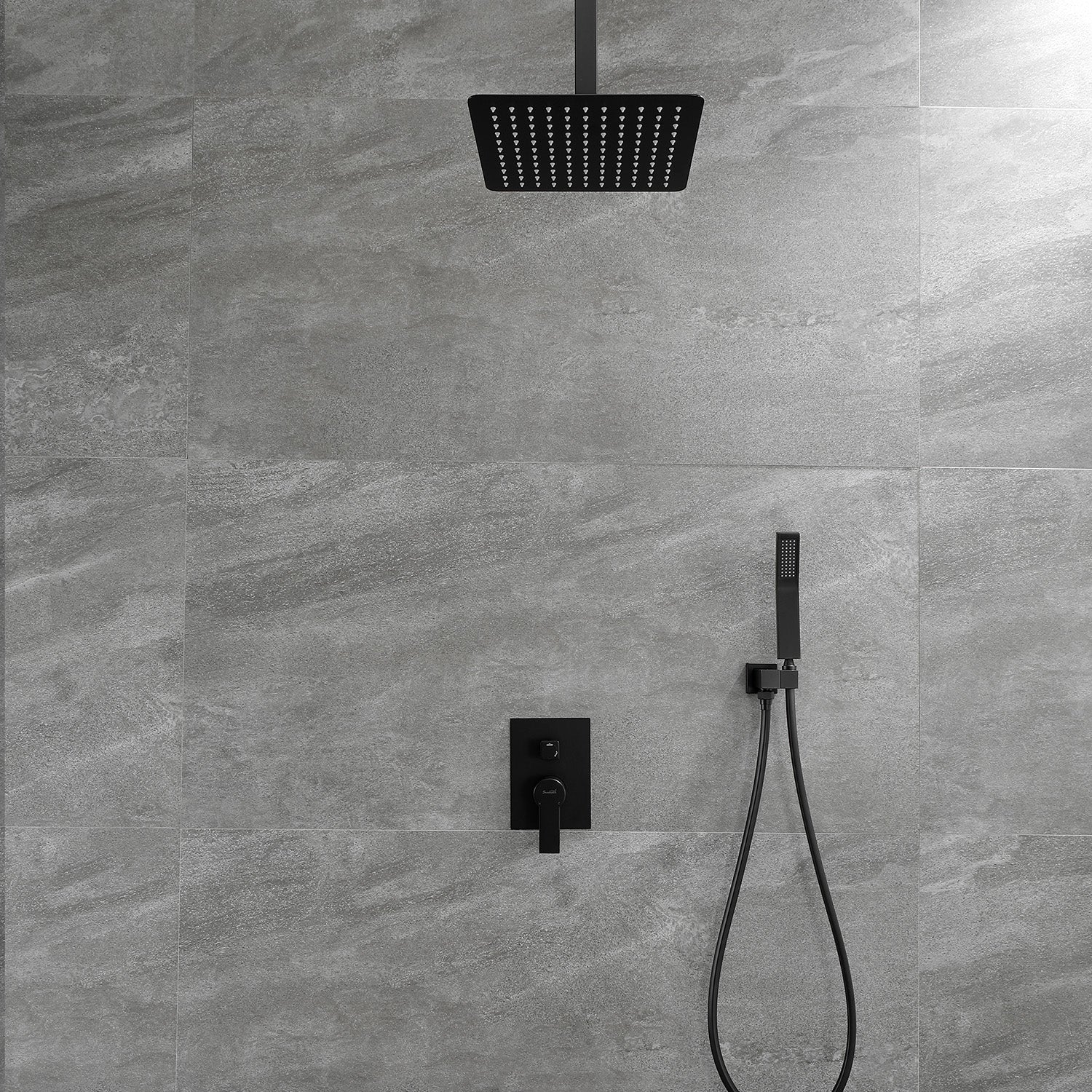 Boyel Living 10 in. Ceiling Mount Dual Shower Heads, Shower System with Rough-In Valve Body and Trim-Boyel Living