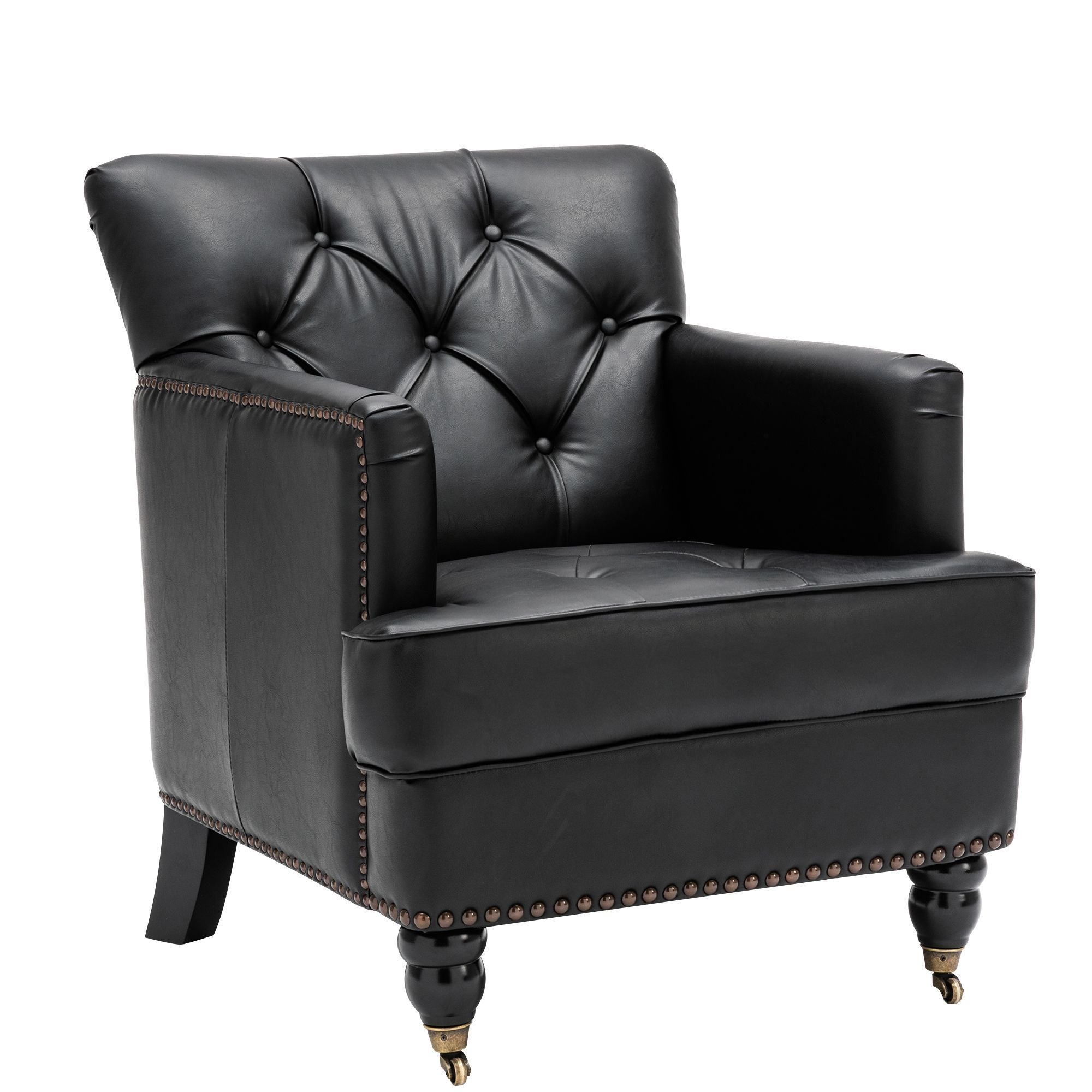 Modern Style Tub Chair for Living Room,PU leather club chair-Boyel Living