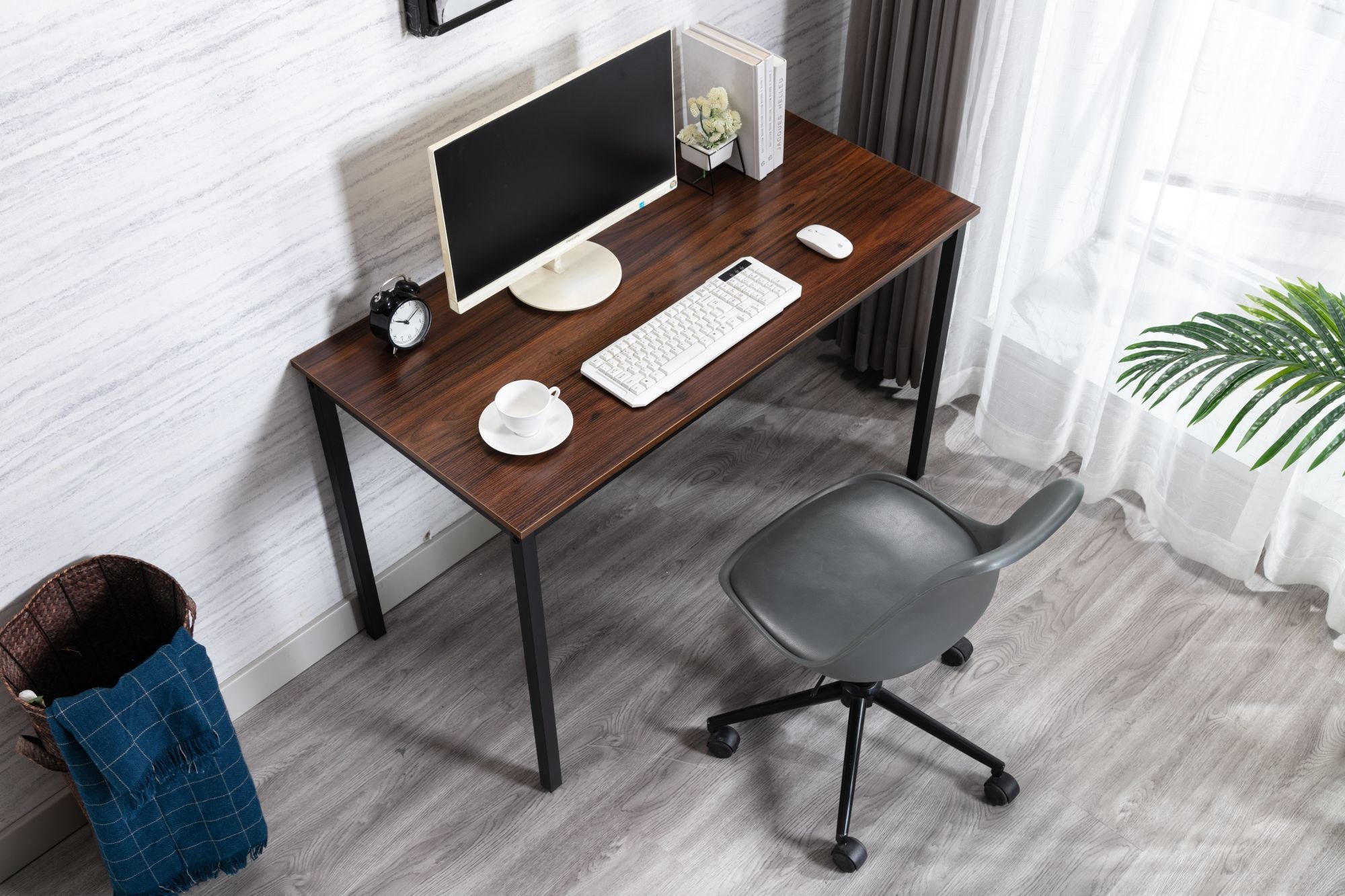 Computer Desk 47.2" for Home Office, Sturdy Writing Desk Study Table Gaming Table-Boyel Living