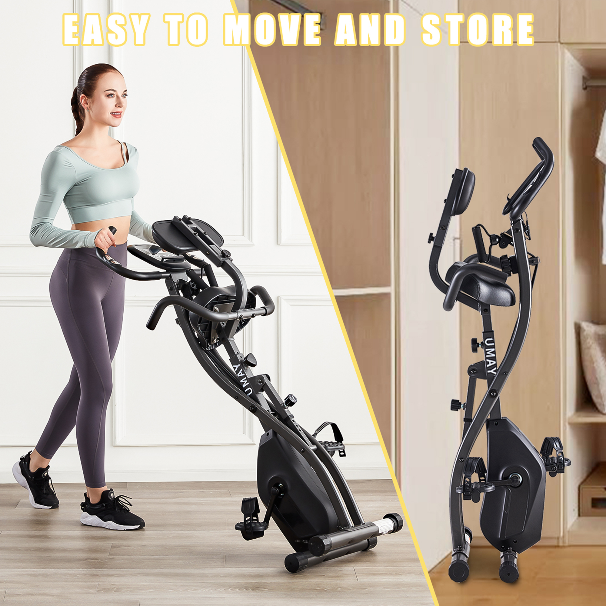 Slim cycle folding exercise sales bike