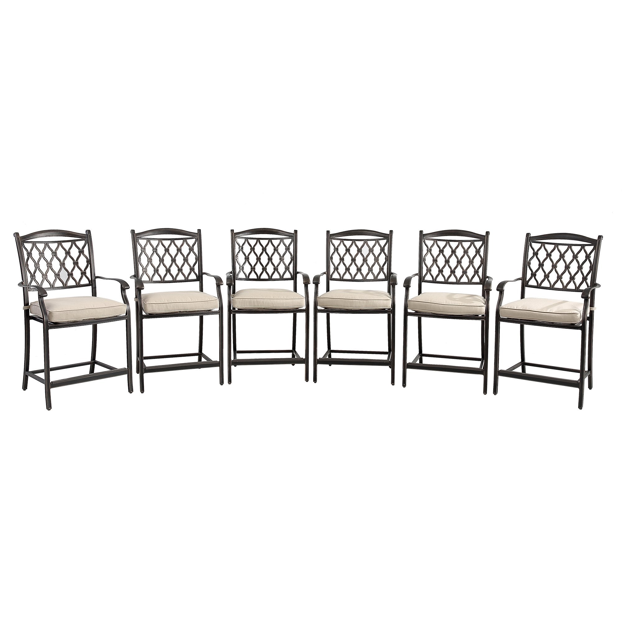Cast aluminum high dining chair-Boyel Living