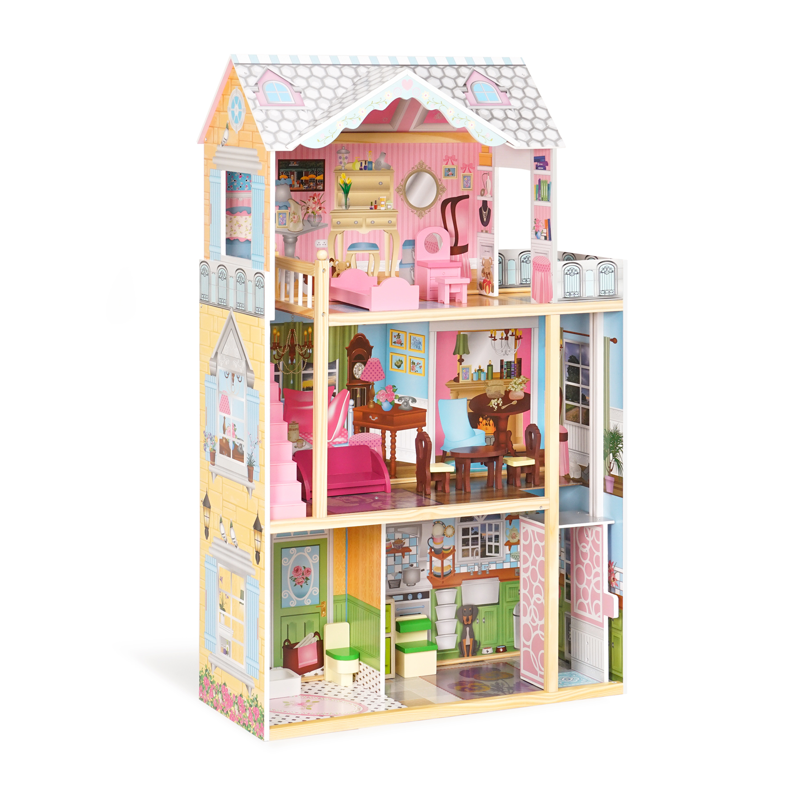 Dreamy Dollhouse for Kids，Great Gift for Birthday，Christmas-Boyel Living