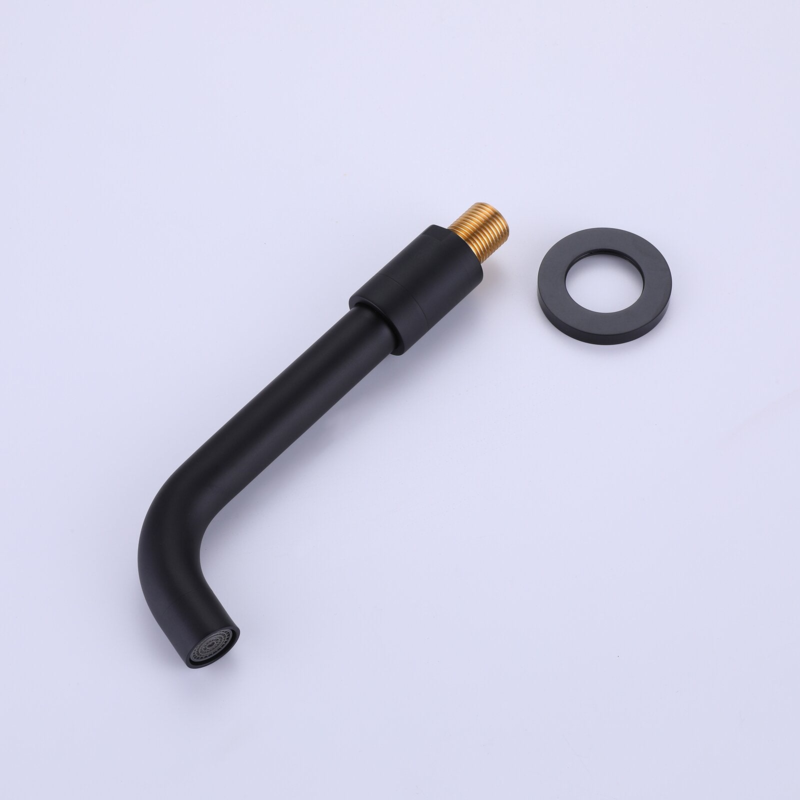 2-Handle Wall Mount Tub and Shower Faucet with Hand Shower in Black Valve Included-Boyel Living