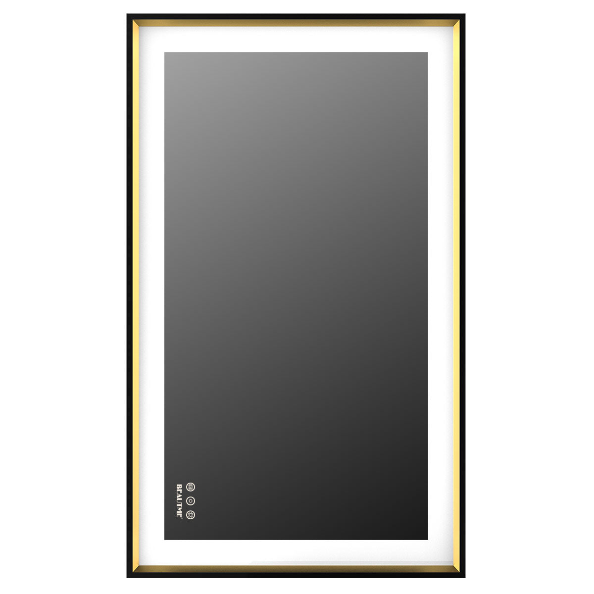 40" x 24" Bathroom Mirror with LED Lights Lighted Makeup Vanity Mirror Wall Mounted Large Size Rectangular Anti-Fog Memory Dimmable Touch Sensor-Boyel Living