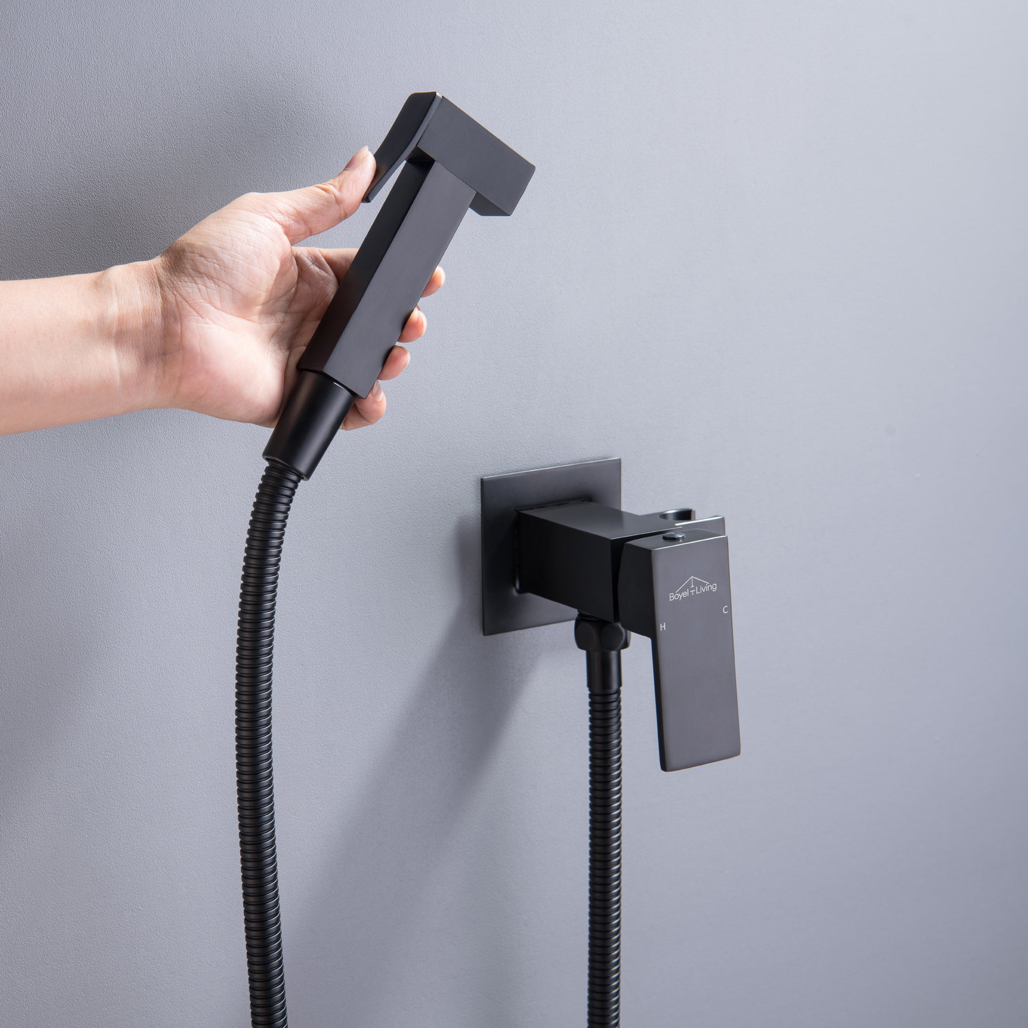 Boyel Living Wall Mount Single-Handle Bidet Faucet with Handle and Mixer Body-Boyel Living