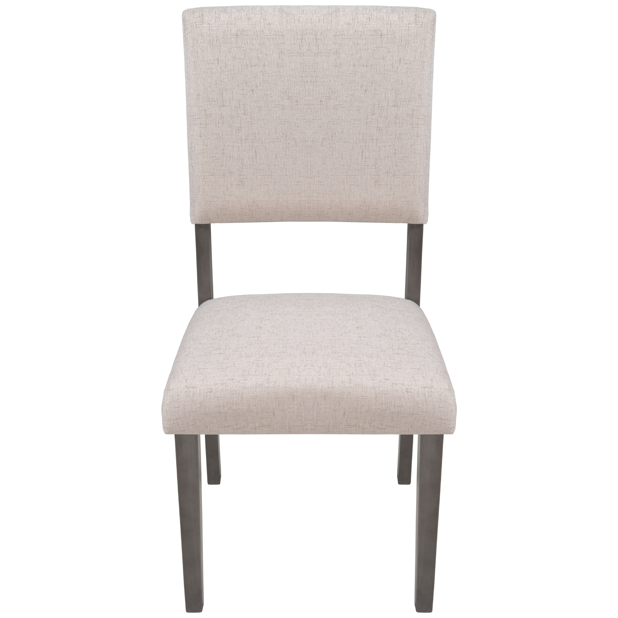 Mid-Century Wood 4 Upholstered Dining Chairs for Small Places, Beige-Boyel Living