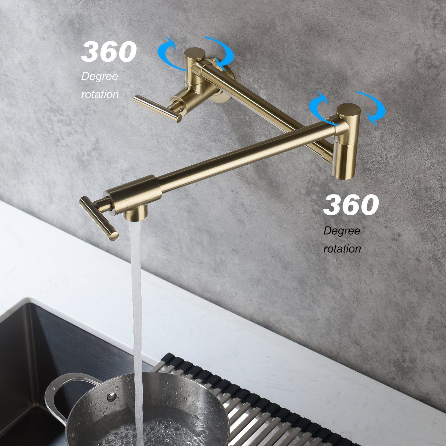 Pot Filler Faucet Wall Mount-Boyel Living