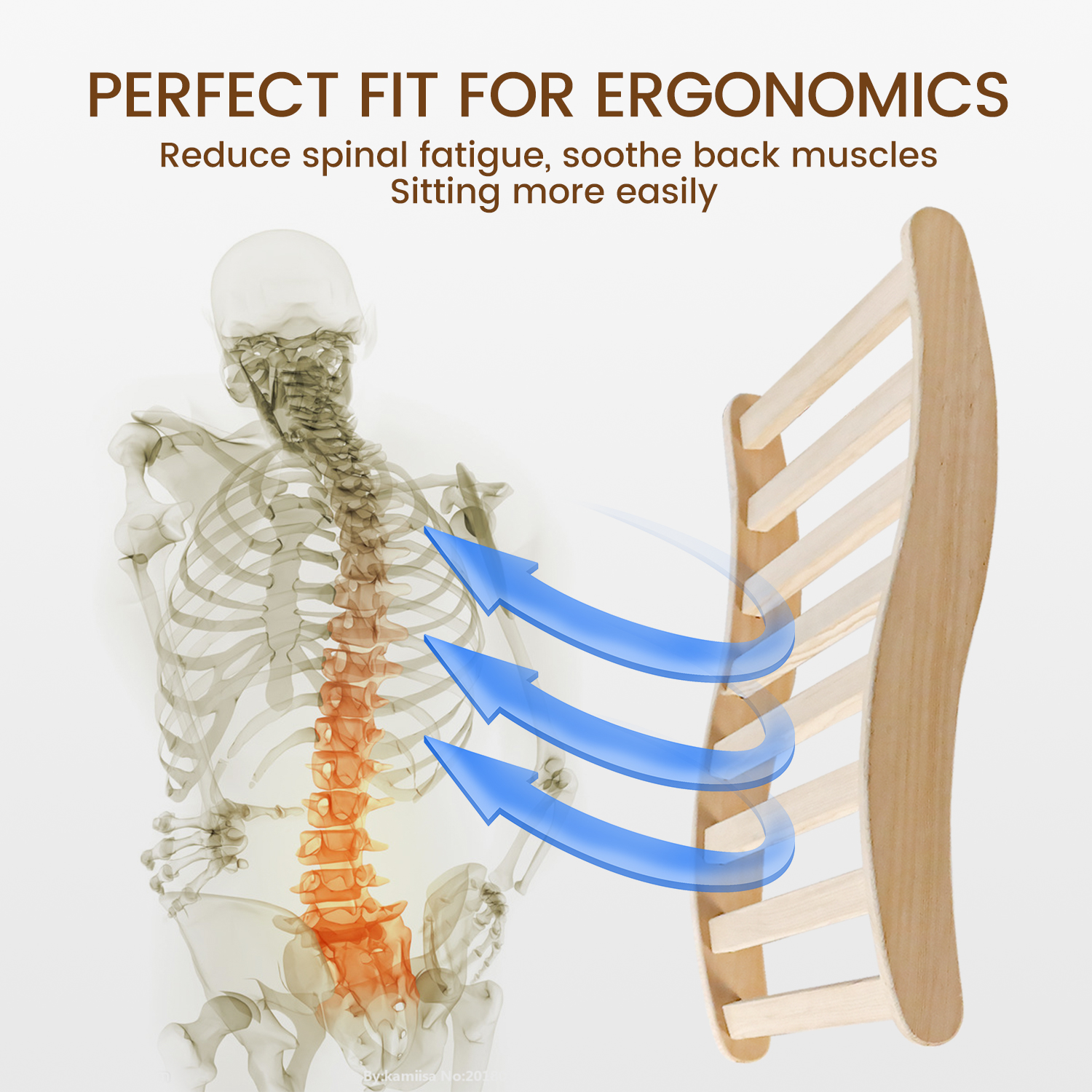 Sauna Backrest,S-Shape Canadian Natural Wood Hemlock Sauna Chair with Back, Non-Toxic Sauna Accessories Bench