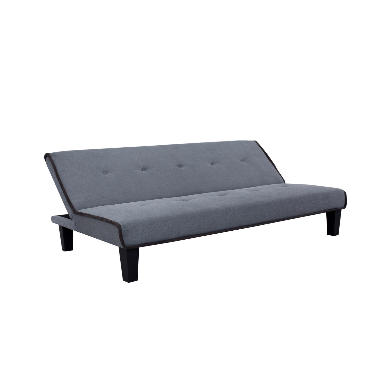 Back Convertible Armless Sofa Bed in Gray-Boyel Living