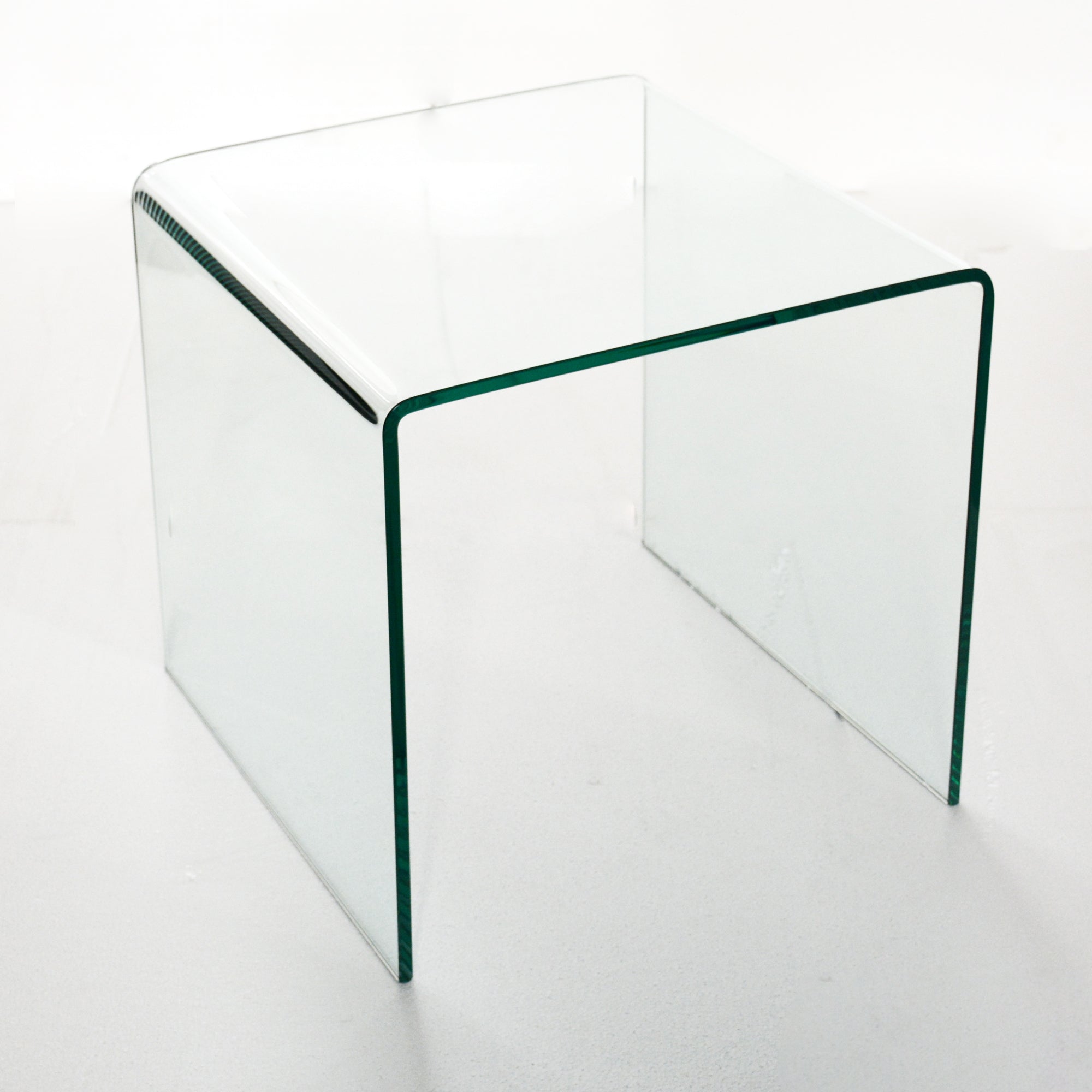 Small Clear Glass Side & End Table, Tempered Glass End Table Small Coffee Table-Boyel Living