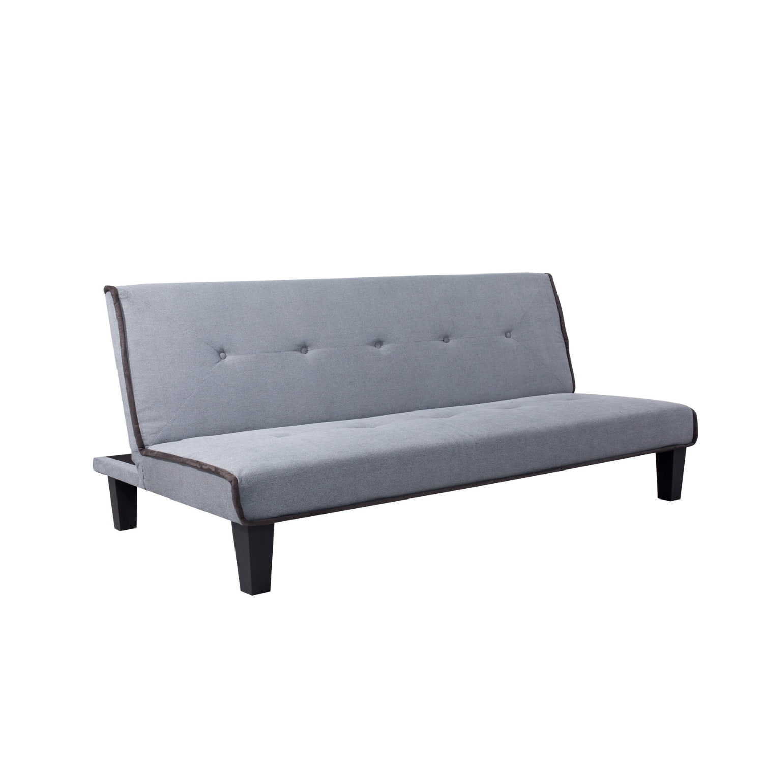 Back Convertible  Armless Sofa Bed in Gray-Boyel Living