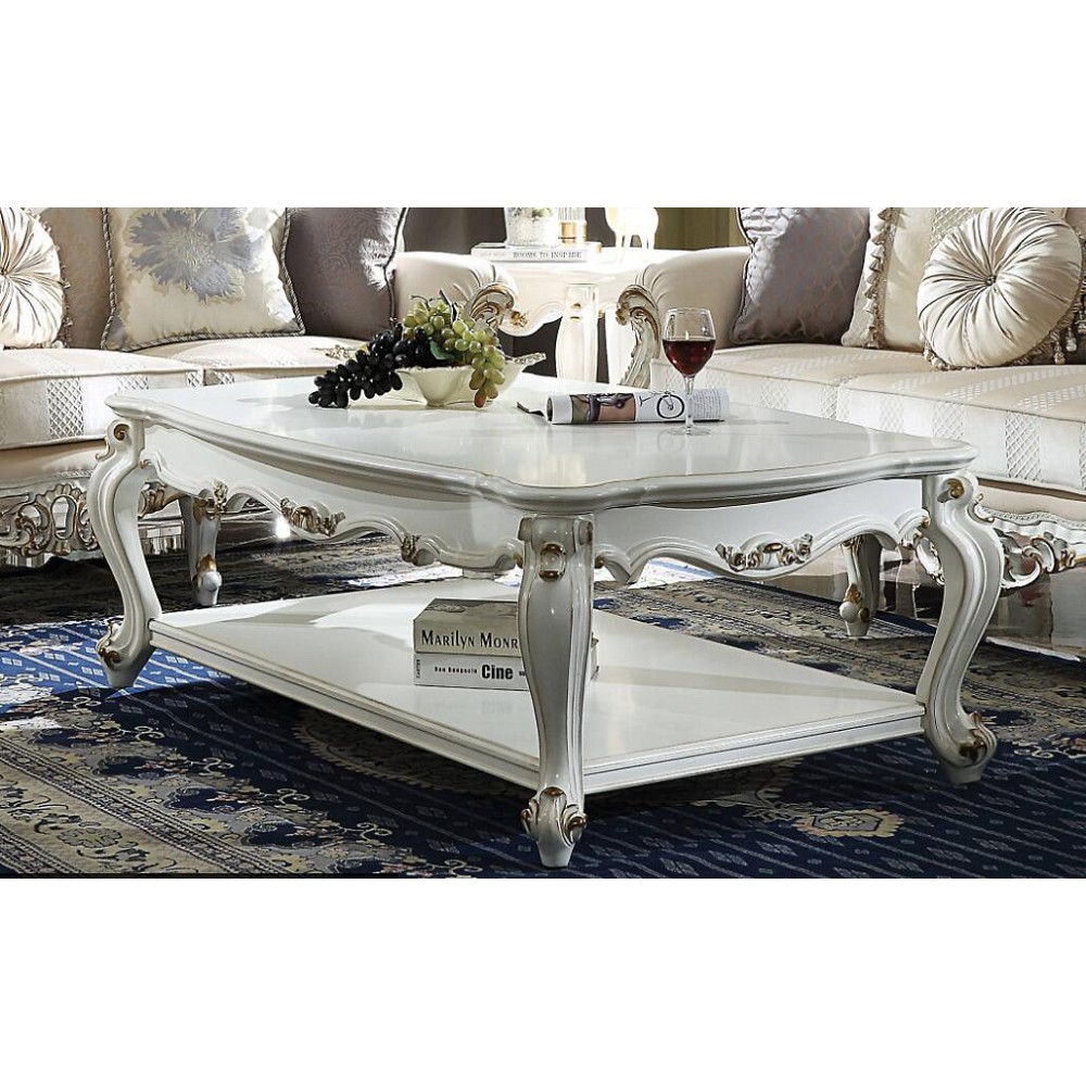 ACME Picardy Coffee Table in Antique Pearl-Boyel Living