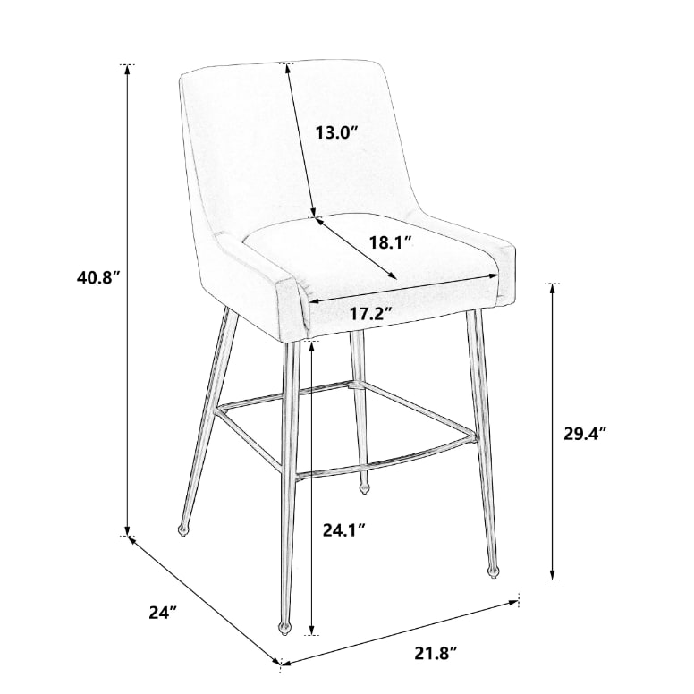 Modern Dining Chairs Dimensions