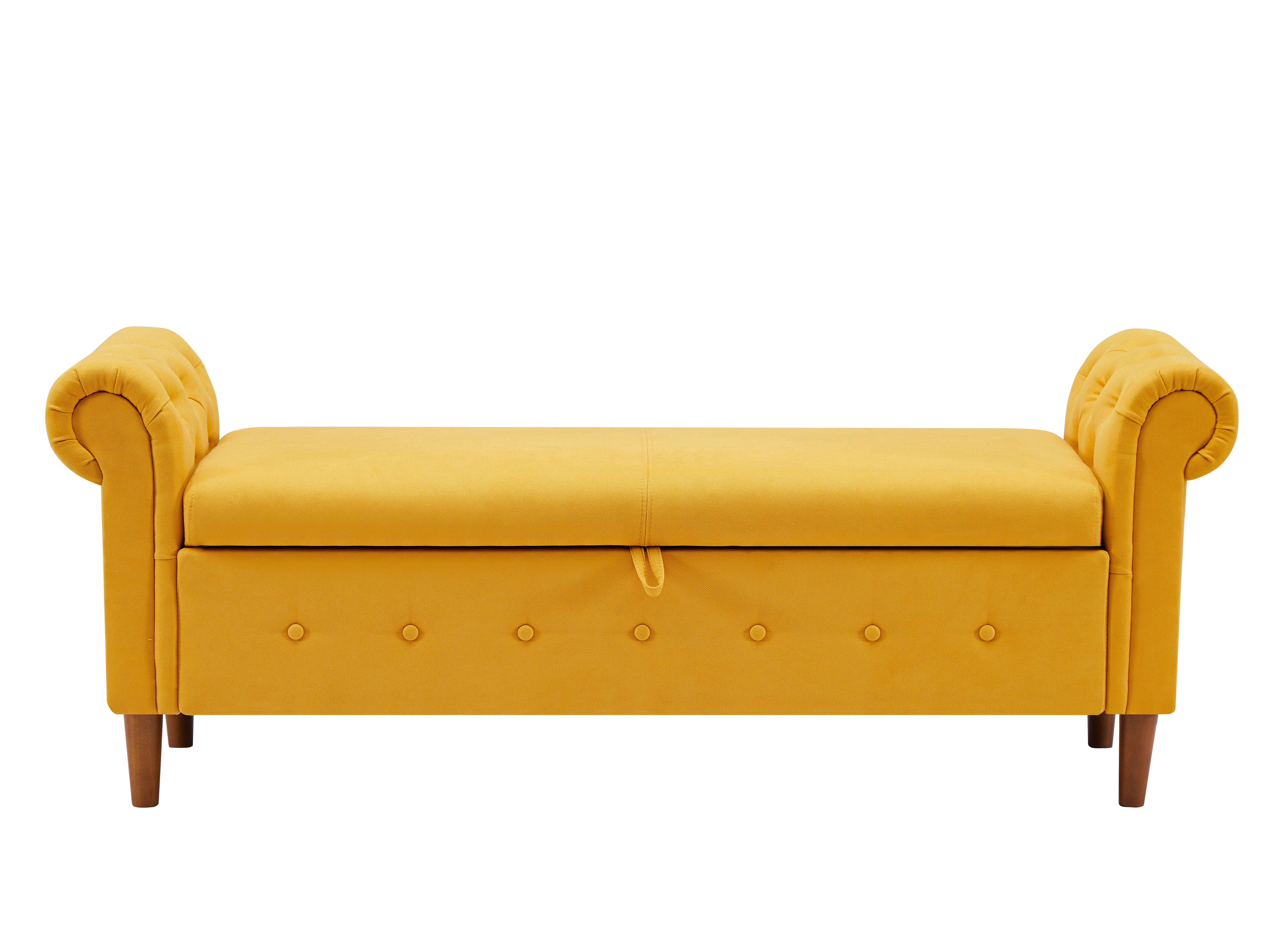 Yellow Multifunctional Storage Rectangular Sofa Stool-Boyel Living