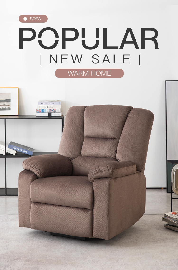 Power Lift Recliner Chair for Elderly- Heavy Duty and Safety Motion Reclining Mechanism-Fabric Sofa Living Room Chair-Boyel Living
