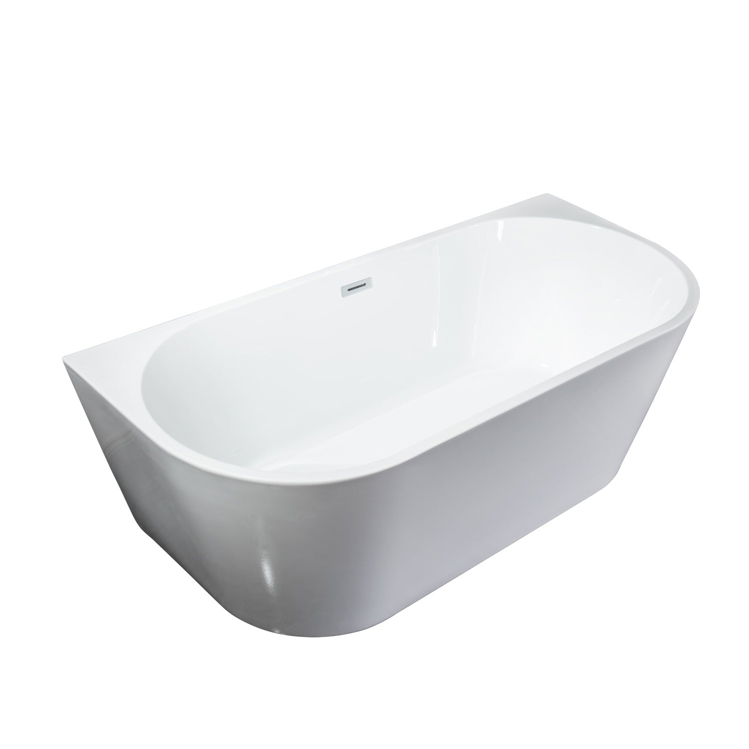 Freestanding Bathtub with Polished Tub Soaker-Boyel Living