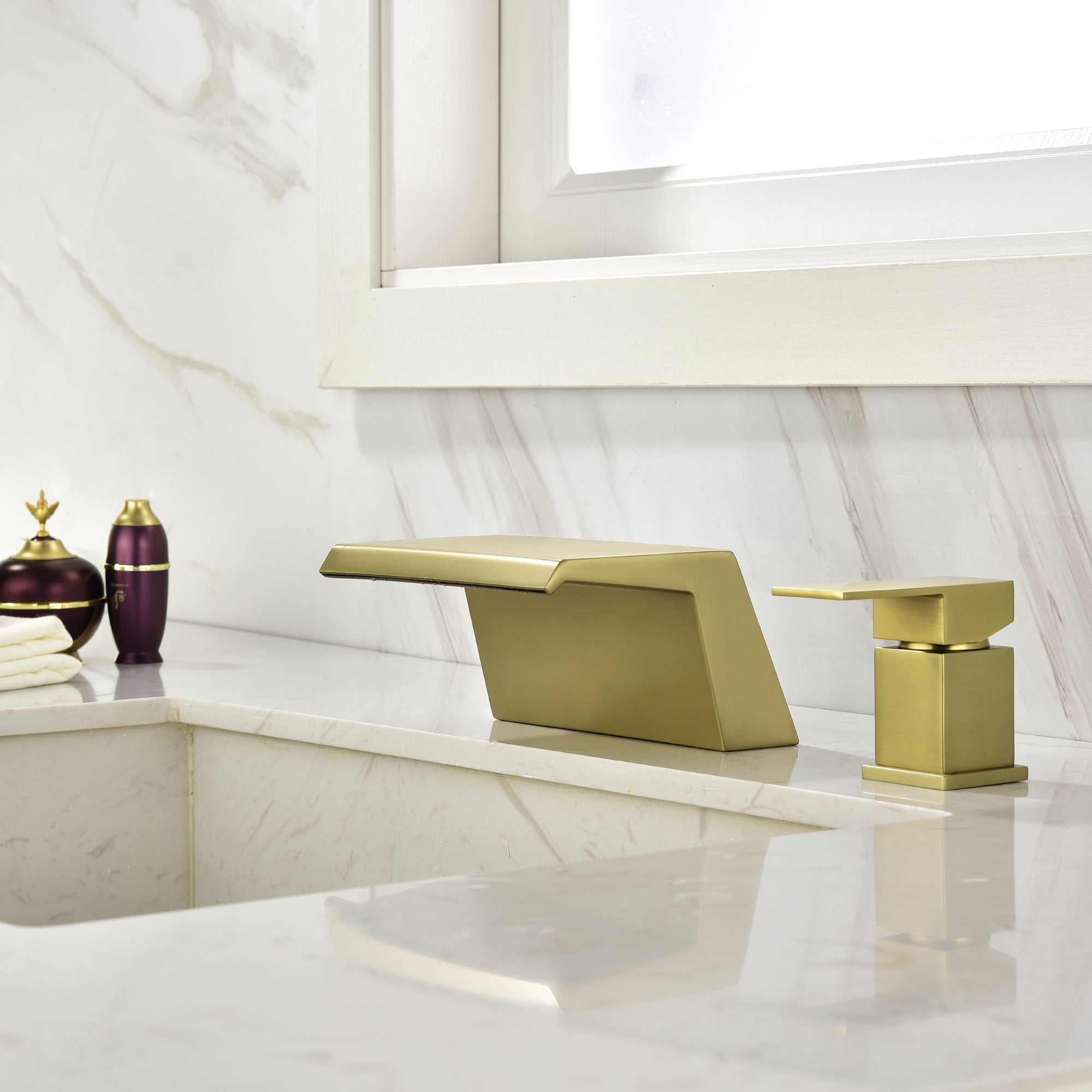 Boyel Living 8 in. Widespread Single Handle Bathroom Faucet with cUPC Hose-Boyel Living