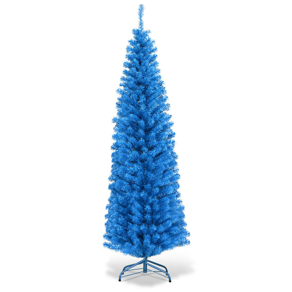 6 Feet Unlit Pencil Slim Tree Artificial Christmas Tree-Boyel Living