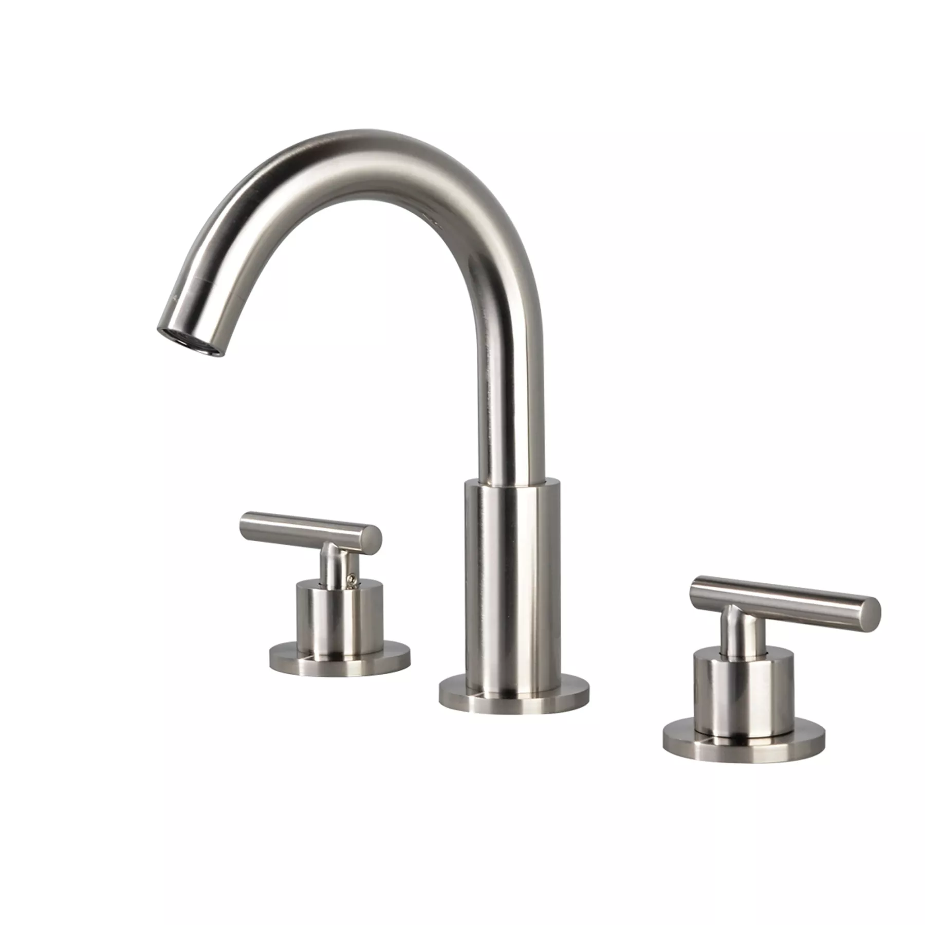 Boyel Living Widespread 2-Handle Bathroom Sink Faucet with Valve and Drain Assembly in Brushed Gold 8 In.-Boyel Living