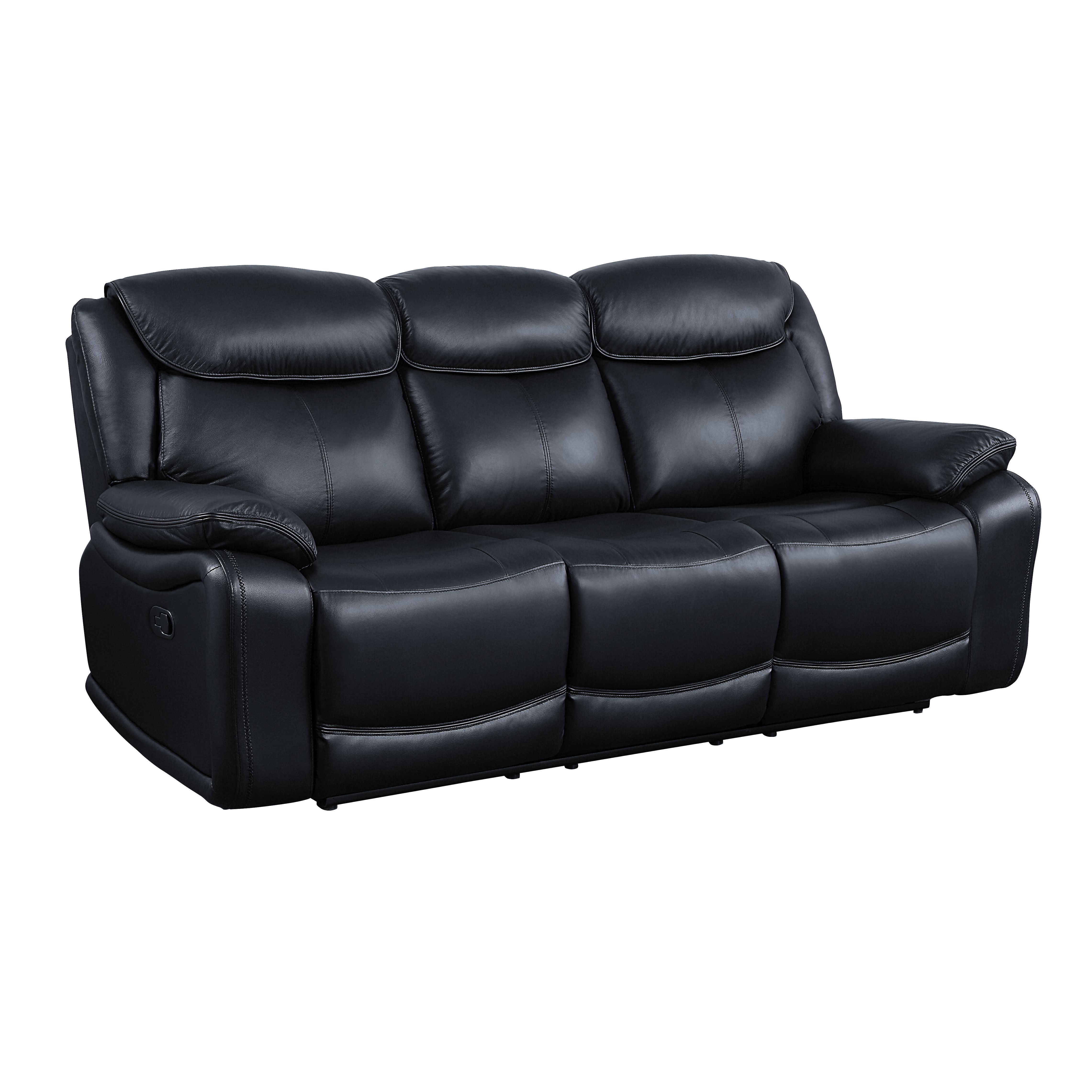 ACME Ralorel Motion Sofa in Black Top Grain Leather-Boyel Living