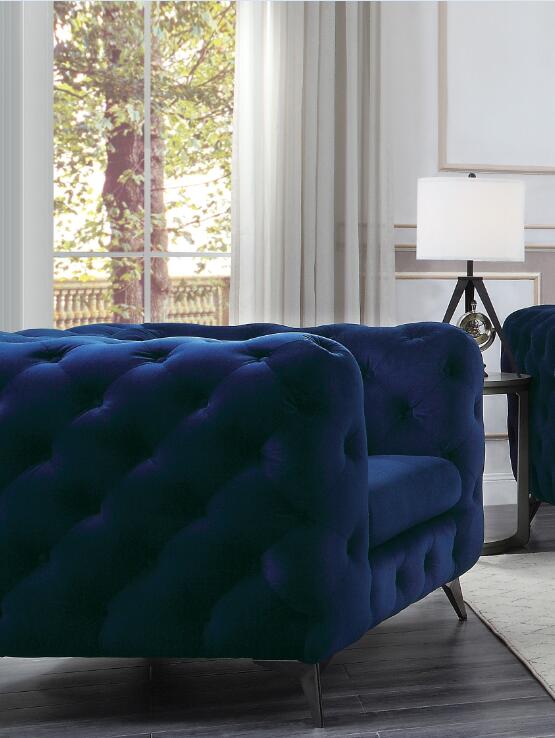 ACME Atronia Chair, Blue Fabric-Boyel Living