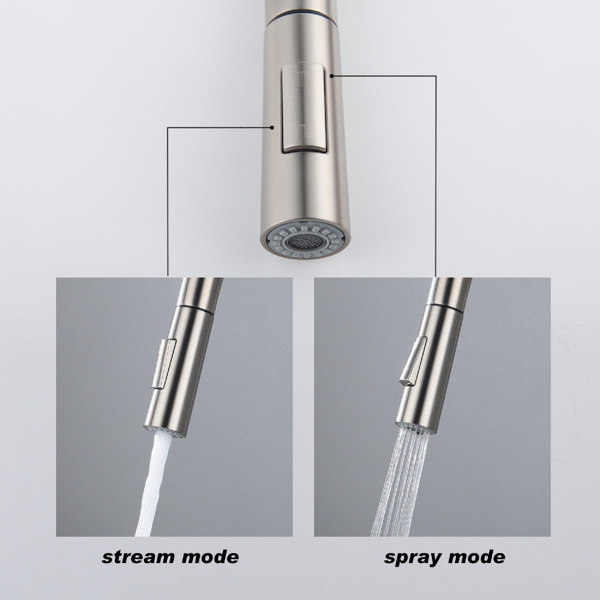 Touch Kitchen Faucet with Pull Down Sprayer-Boyel Living