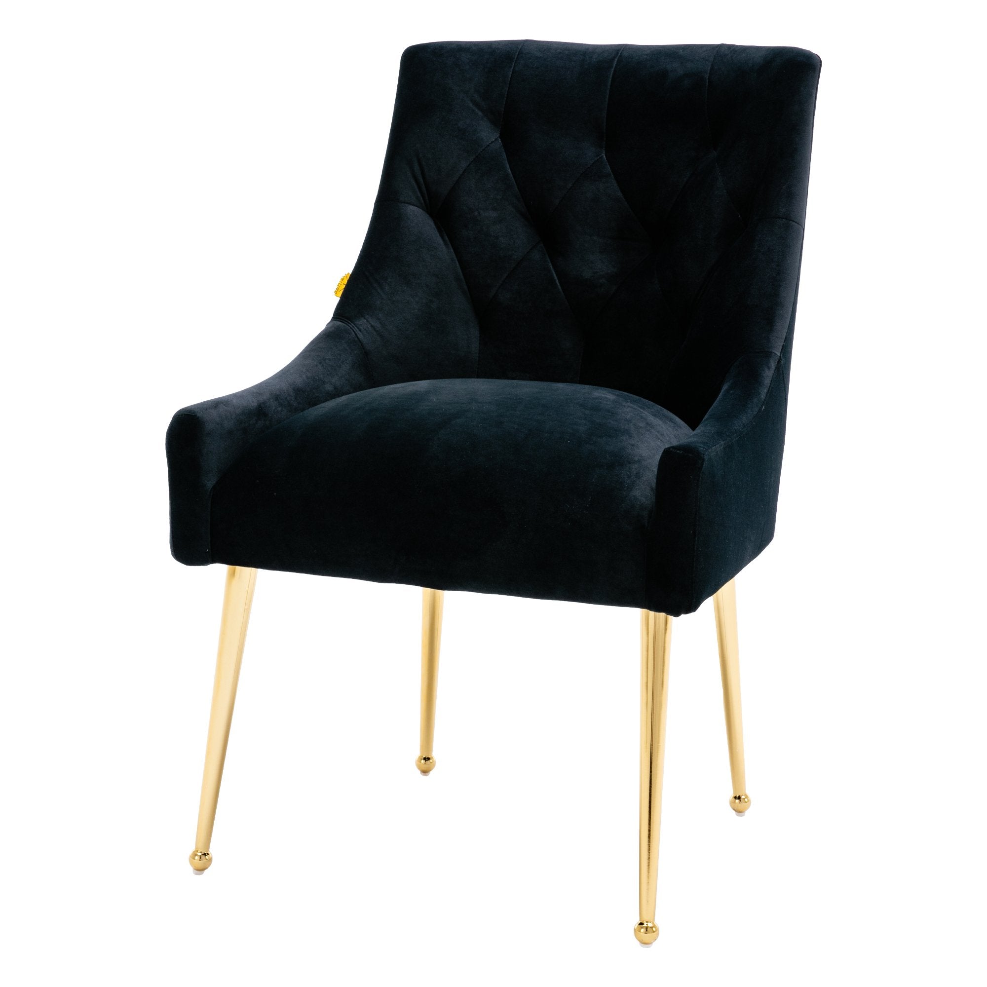 Boyel Living Tufted Velvet Upholstered Dining Chair, Velvet Side Chair, Accent Chair - Set of 2-Boyel Living