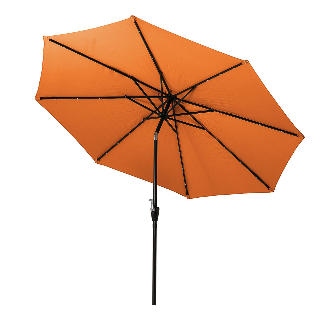 Boyel Living 10-ft Patio Umbrella with LED Lights (Orange)-Boyel Living