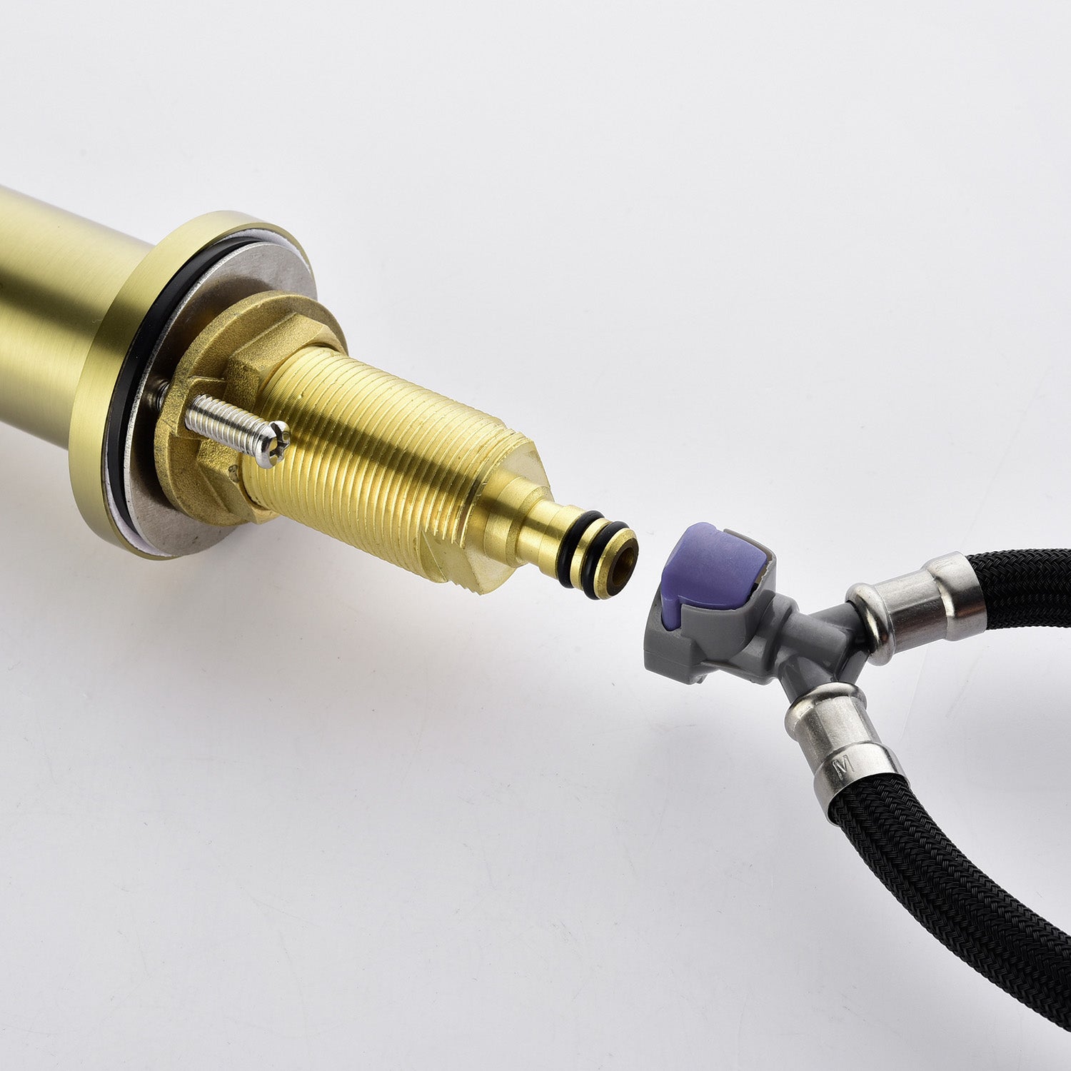 Boyel Living Widespread 2-Handle Bathroom Sink Faucet with Valve and Drain Assembly in Brushed Gold 8 In.-Boyel Living