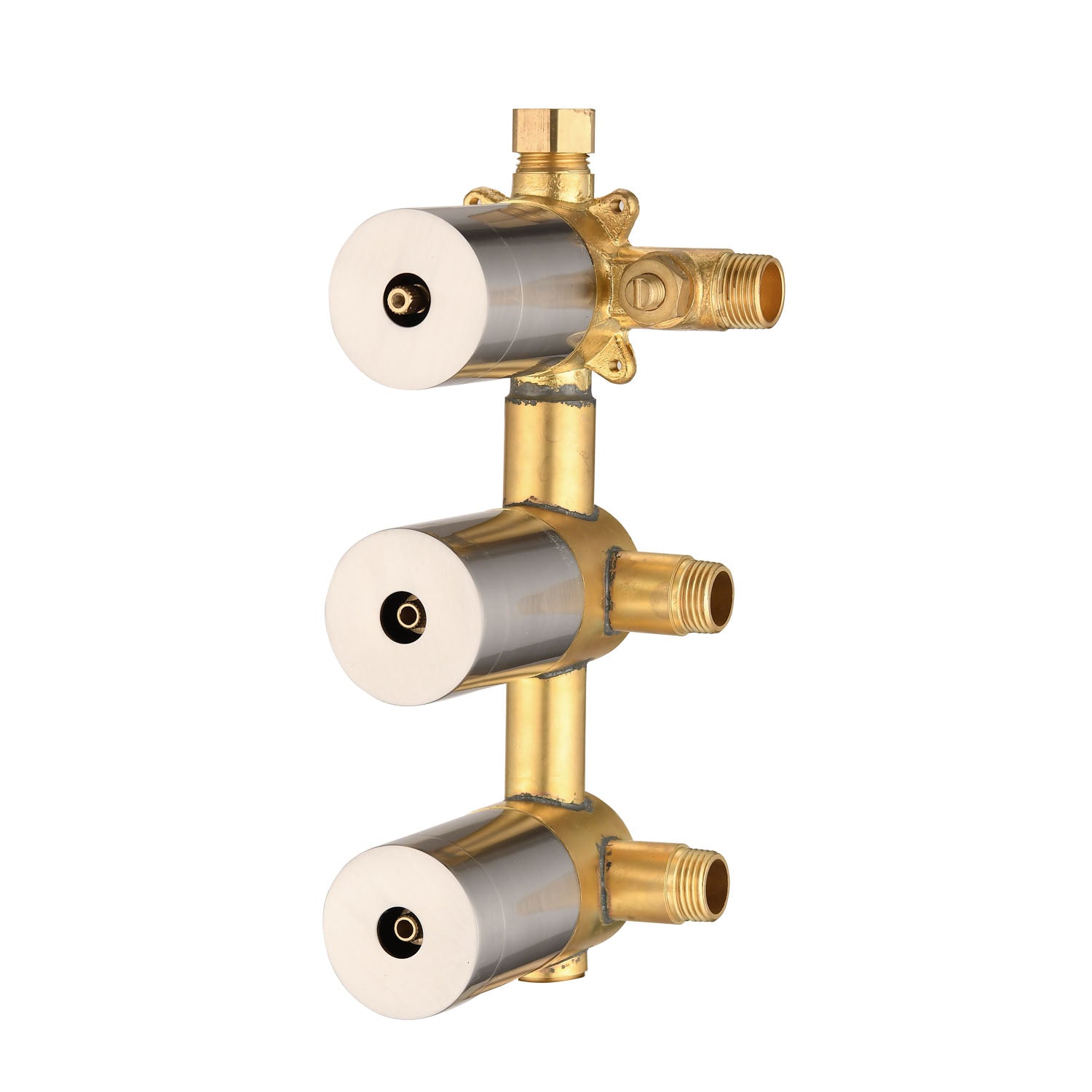 Boyel Living 1.8 GPM Wall Mount and Ceiling Mount Shower System with 4 Body Sprays in Brushed Nickel-Boyel Living