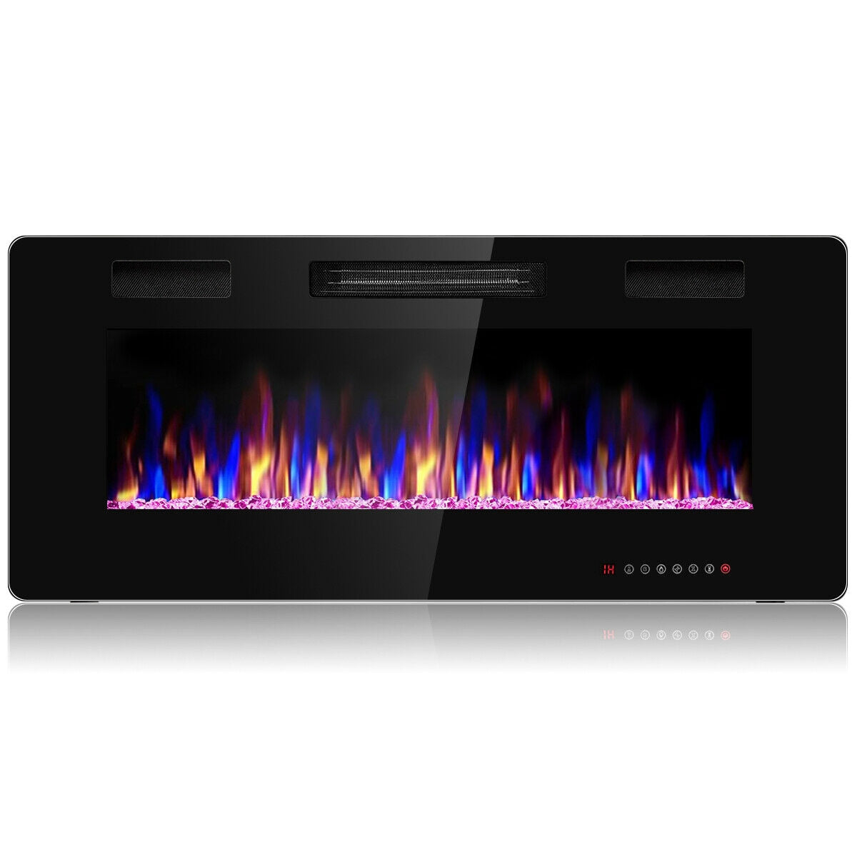 42" Recessed Ultra Thin Wall Mounted Electric Fireplace with ETL Certificated-Boyel Living