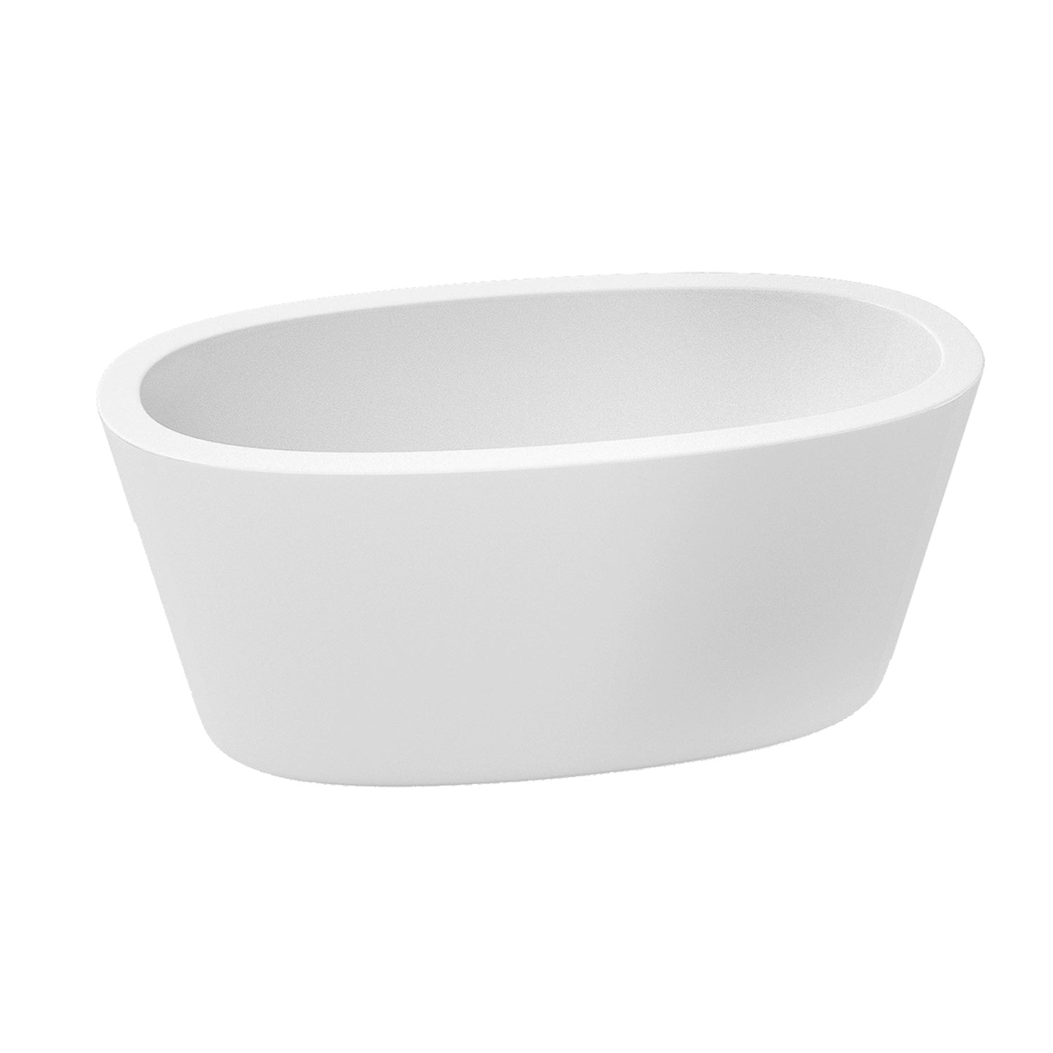 Freestanding Bathtub with Polished Tub Soaker in Modern Design-Boyel Living