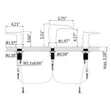 2 Handle 3 Hole Widespread Matte Black Waterfall Bathroom Faucet,8 inch Vanity Sink Faucet-Boyel Living