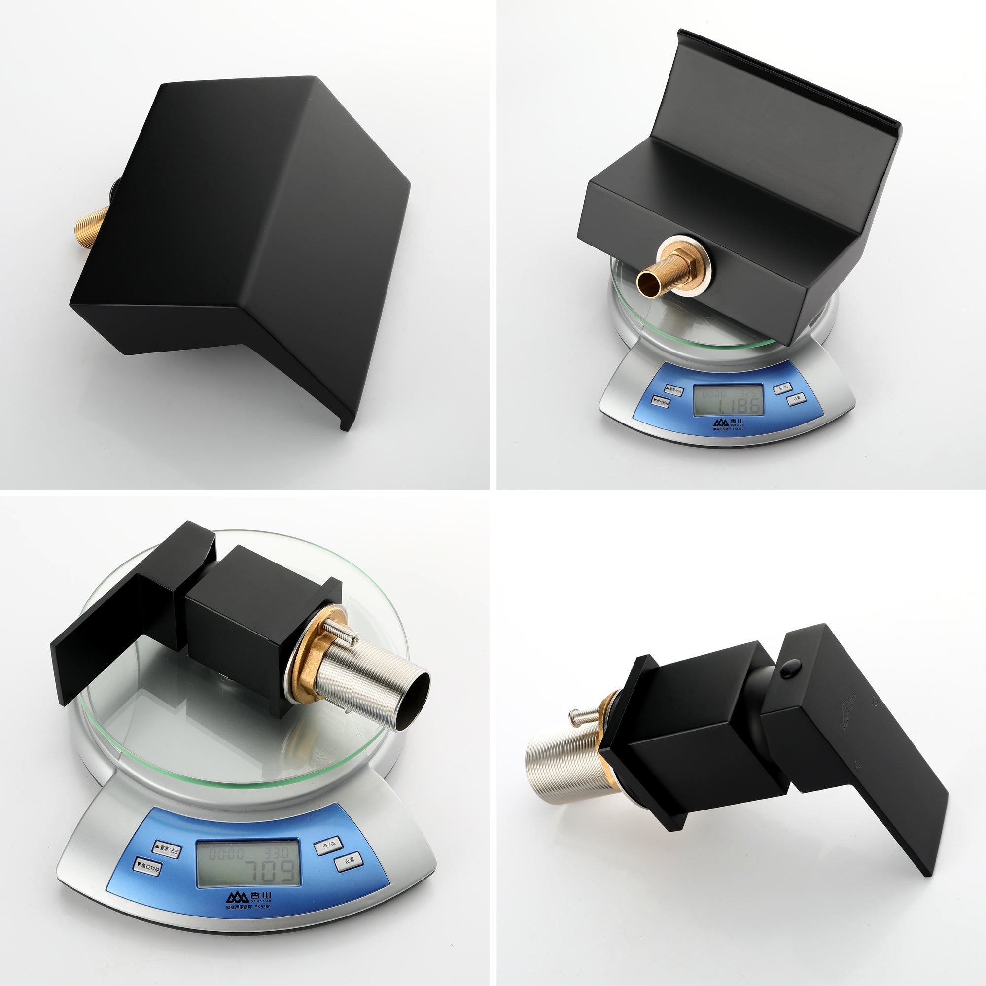 Boyel Living Bathtub Faucets Tub Deck Mount Roman Tub Faucet with Hand Shower and Water Suply Hose-Boyel Living