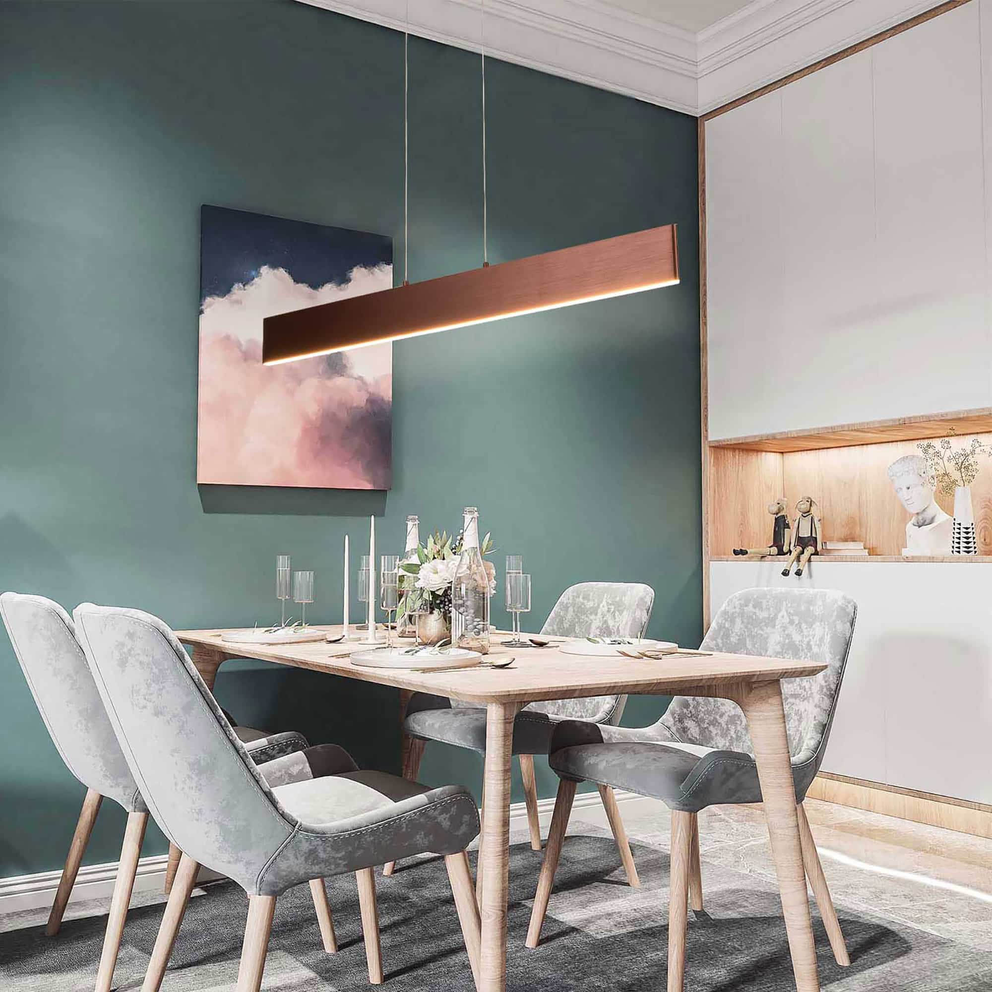Pendant Lighting for Kitchen Island,  Adjustable Cord Industrial Lantern  Hanging Light Fixtures for Living-Boyel Living