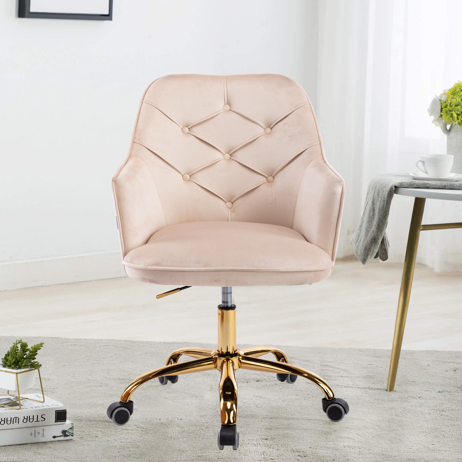 COOLMORE Velvet Swivel Shell Chair nbsp