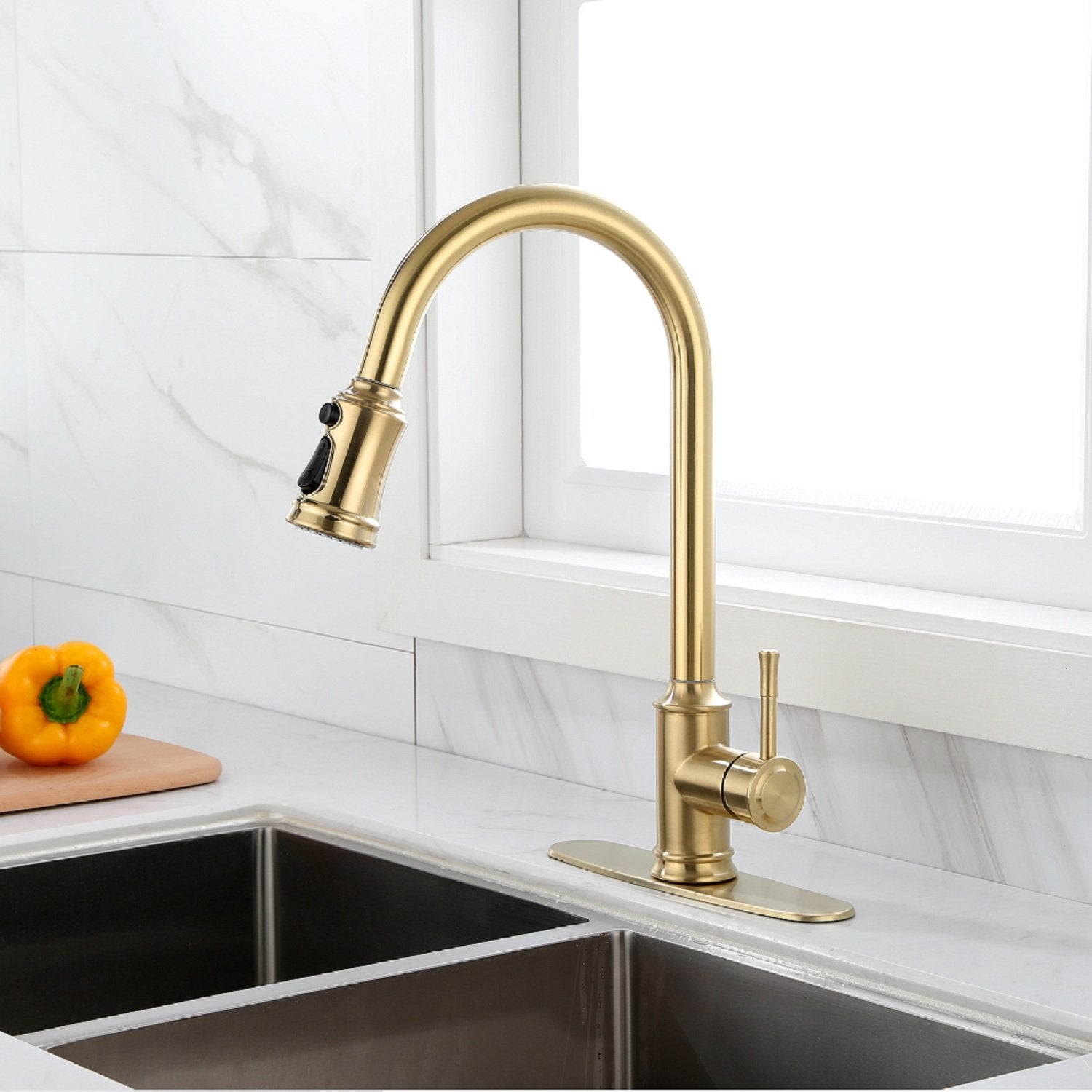 Touch Kitchen Faucet with Pull Down Sprayer-Boyel Living