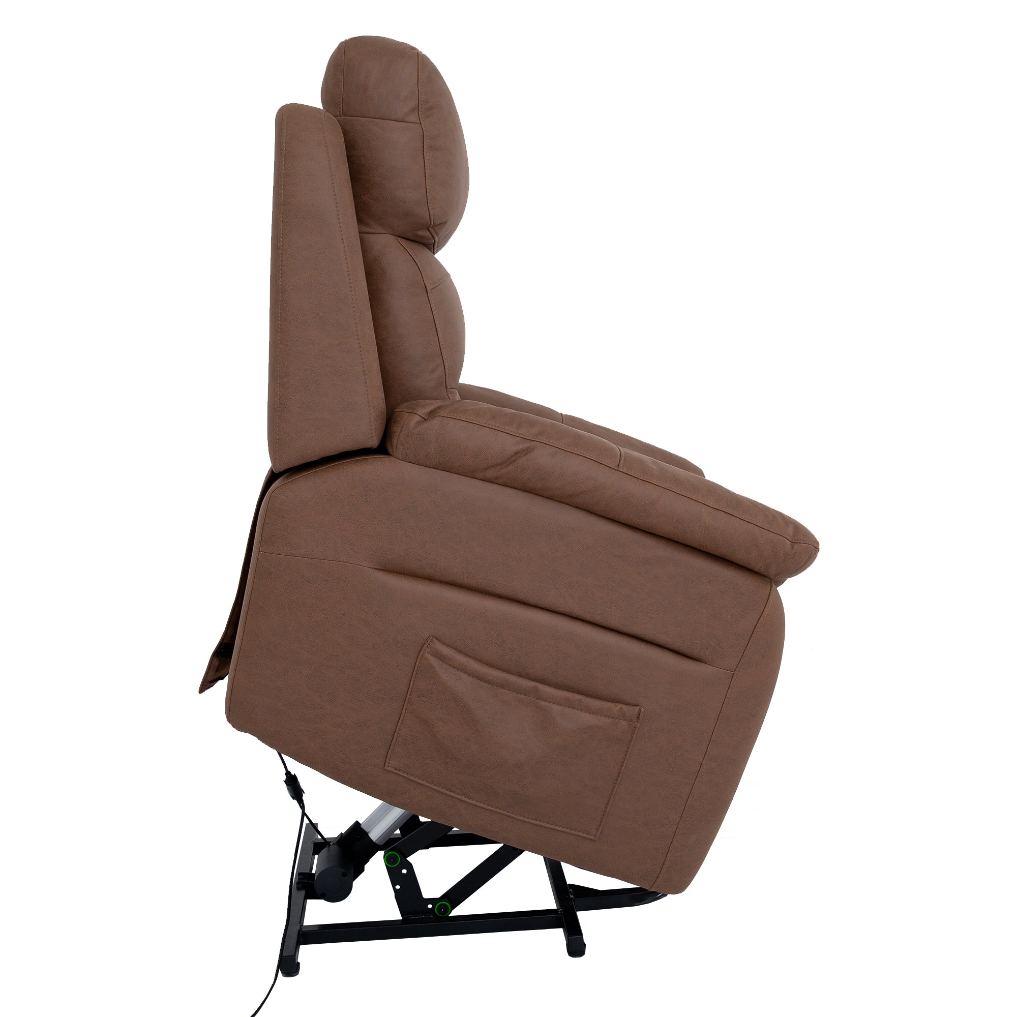 Power Lift Assist Standard Recliner with Storage and Overstuffed Pillows-Boyel Living