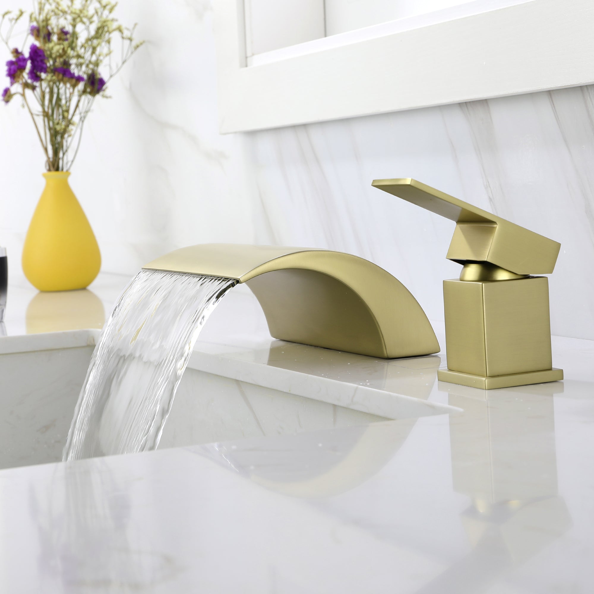 Boyel Living 8 in. Widespread Single Handle Bathroom Faucet with cUPC Hose-Boyel Living