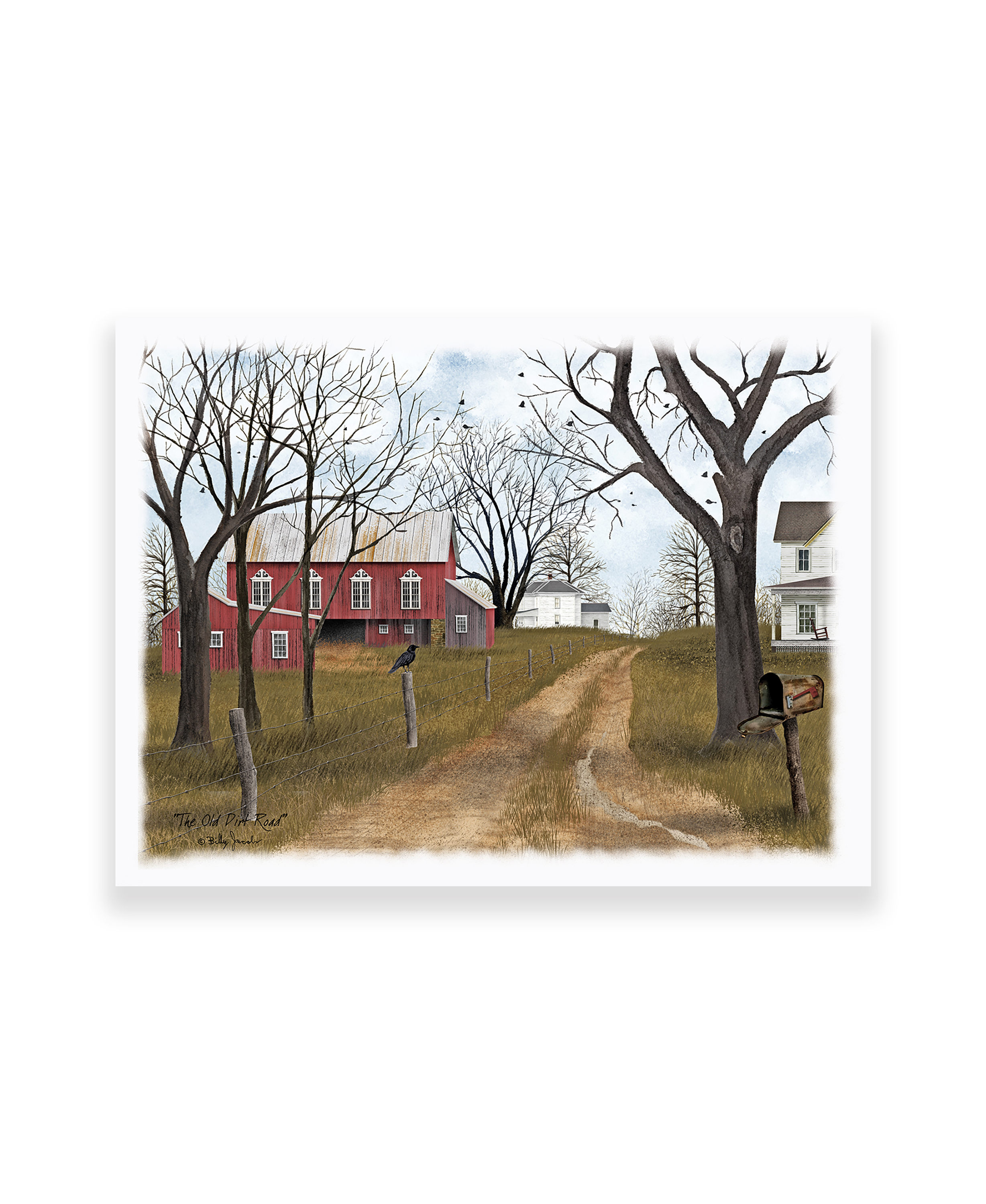 "The Old Dirt Road" by Billy Jacobs, Ready to Hang Canvas Art