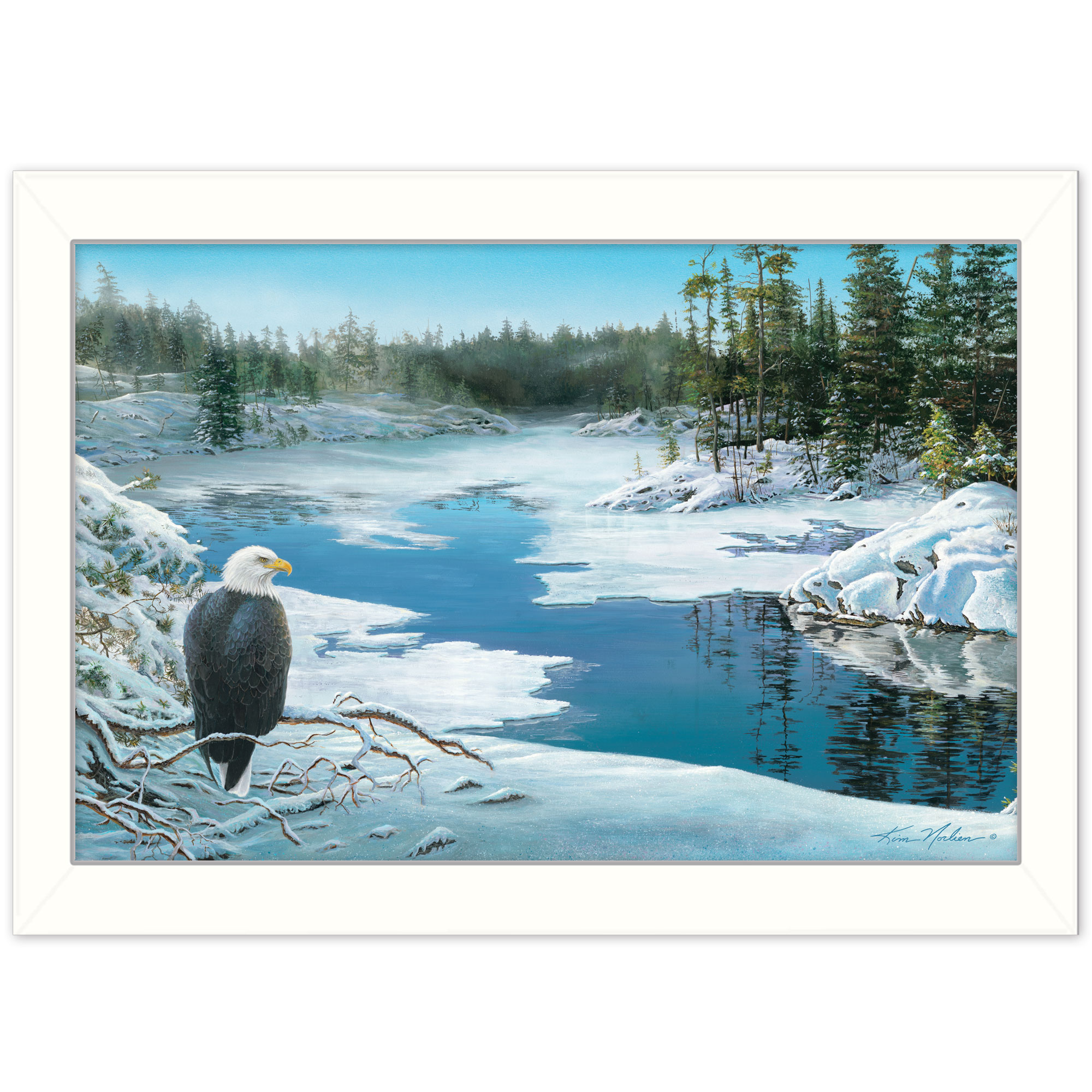 "The Lookout" by Kim Norlien, Ready to Hang Framed Print, White Frame