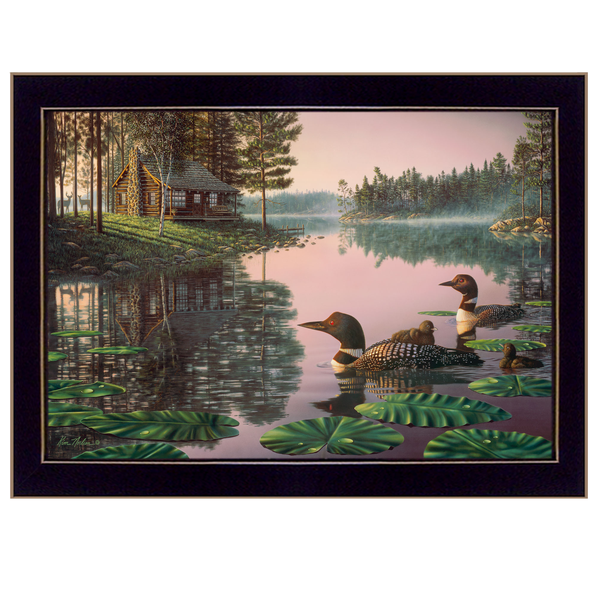 "Northern Tranquility" by Kim Norlien, Ready to Hang Framed Print, Black Frame