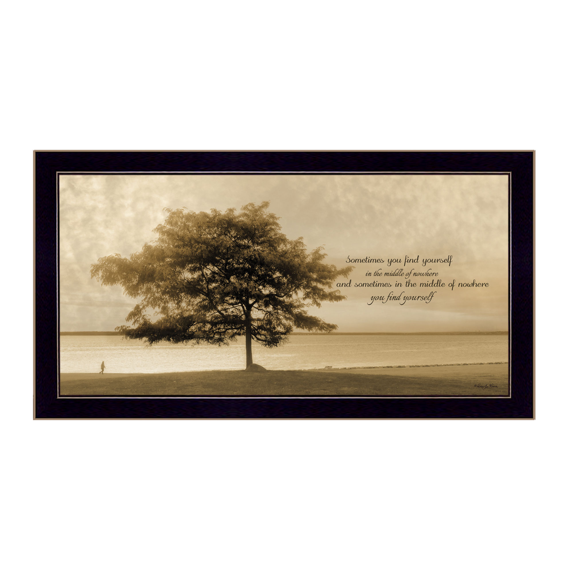 "Find Yourself" By Robin-Lee Vieira, Printed Wall Art, Ready To Hang Framed Poster, Black Frame