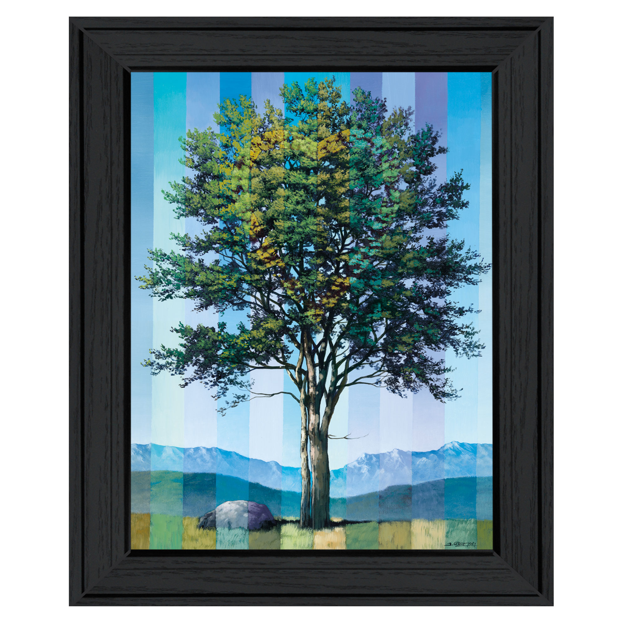 "When Love Grows" by Tim Gagnon, Ready to Hang Framed Print, Black Frame