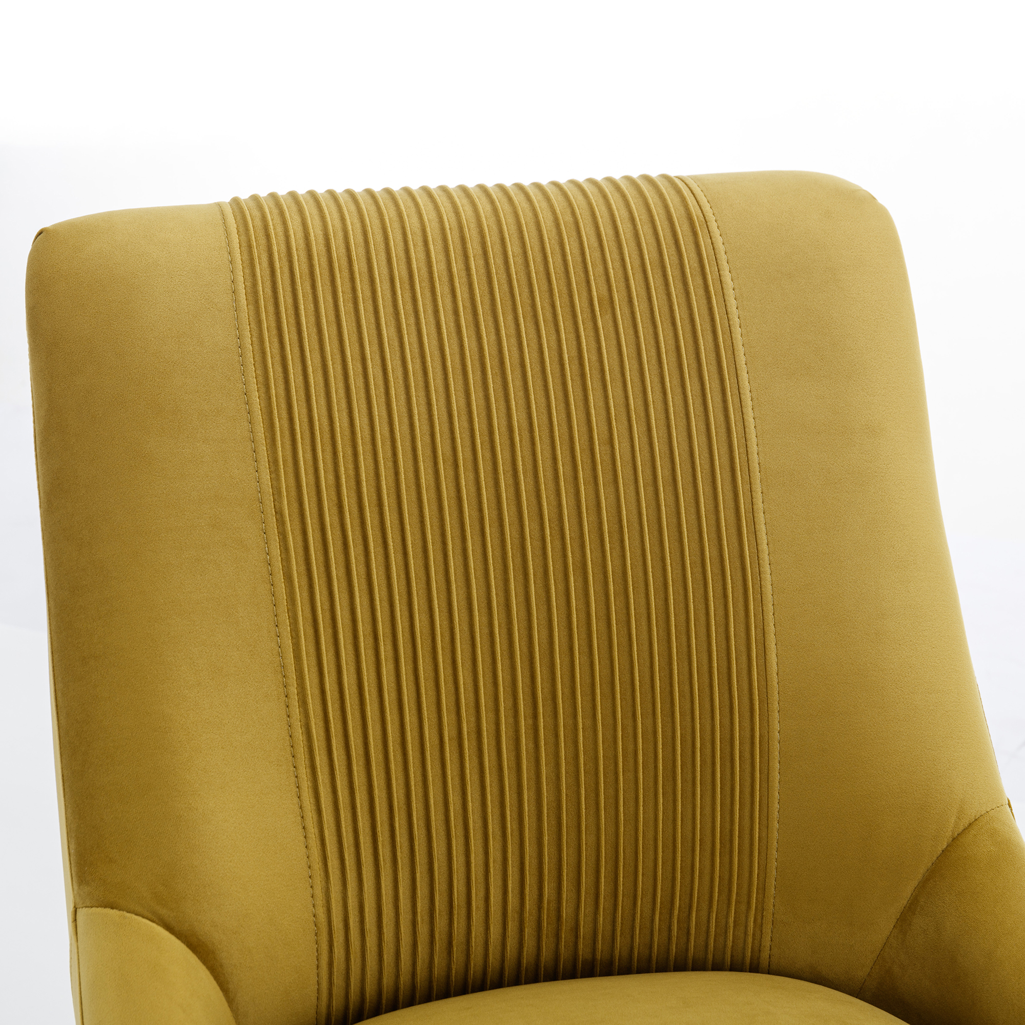 Velvet Dining Chair, Accent Side Chair With Adjustable Foot Nails, Set of 2