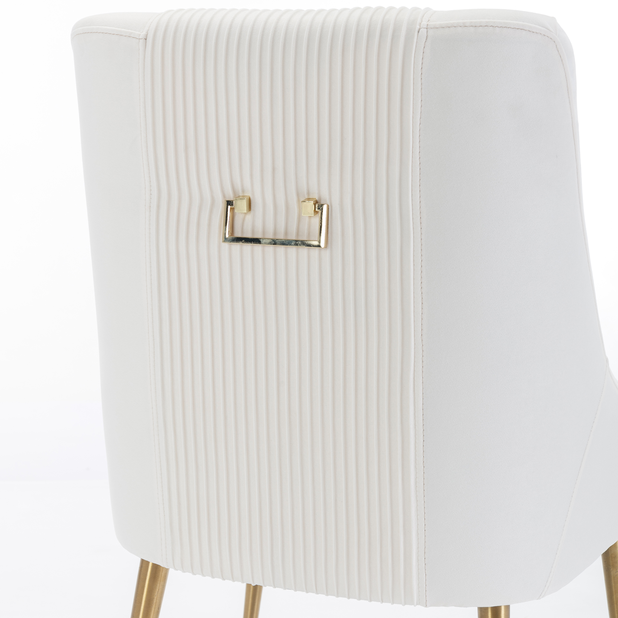 Velvet Dining Chair, Accent Side Chair With Adjustable Foot Nails, Set of 2