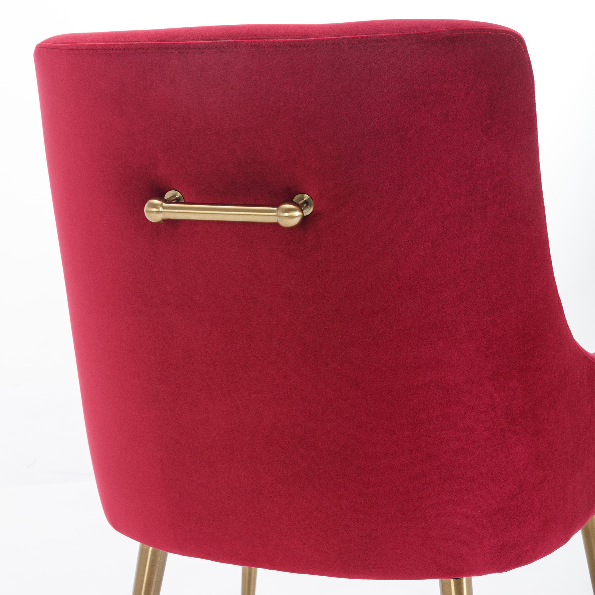 Velvet Dining Chair, Accent Side Chair With Adjustable Foot Nails, Set of 2