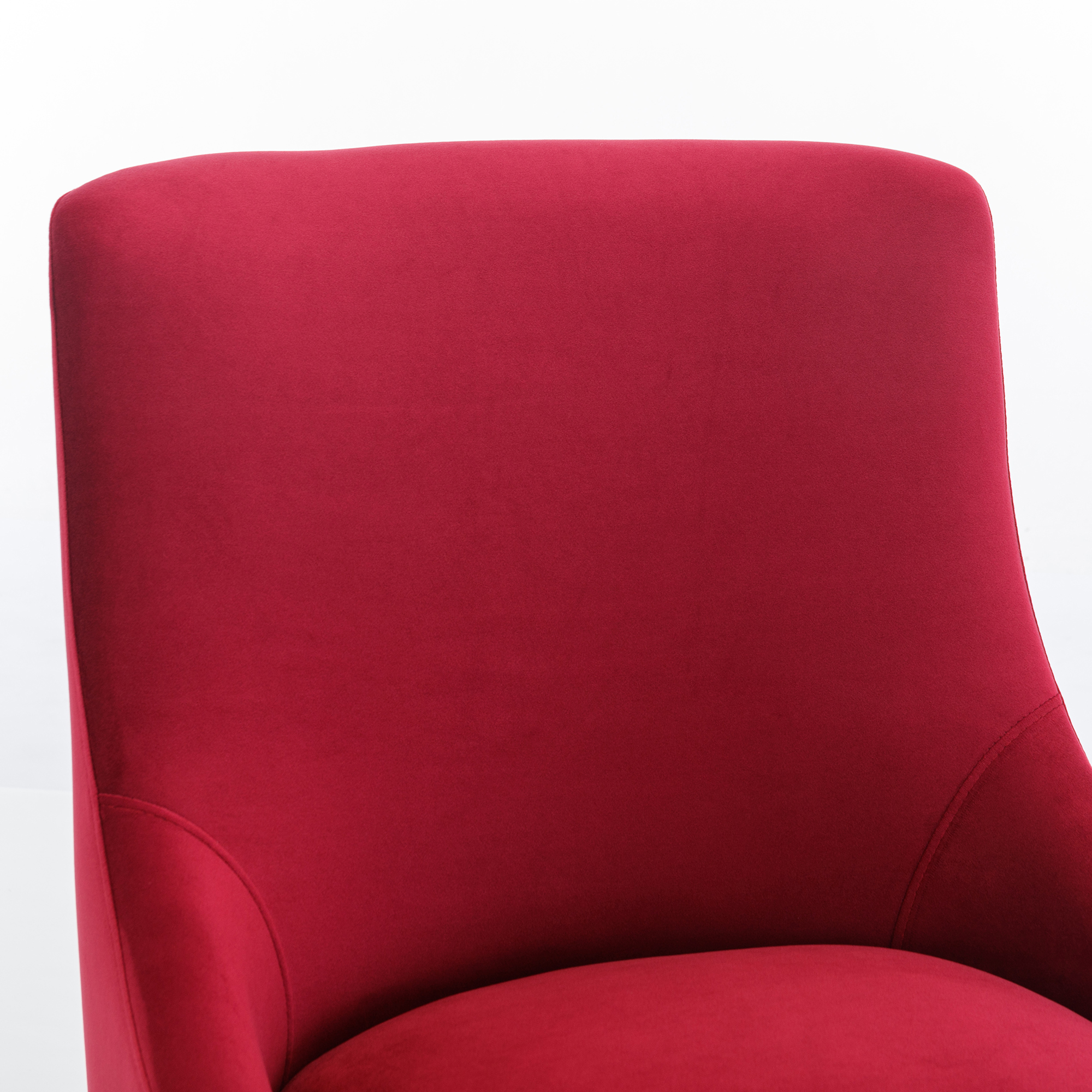 Velvet Dining Chair, Accent Side Chair With Adjustable Foot Nails, Set of 2