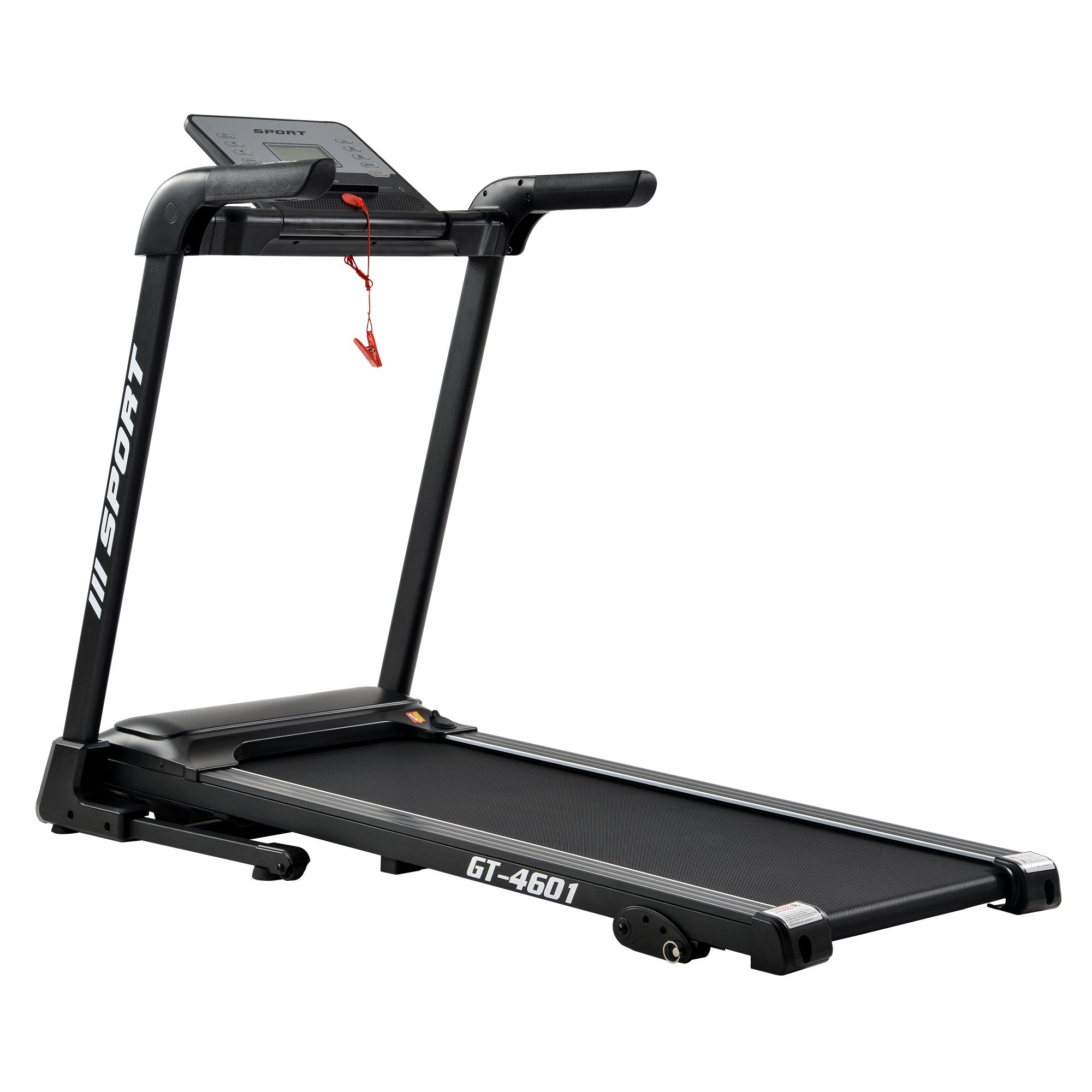 4.25" LCD Display, 2.25hp treadmill with Speaker,Aux and USB input,12 speeds and 3 incline Levels-Boyel Living