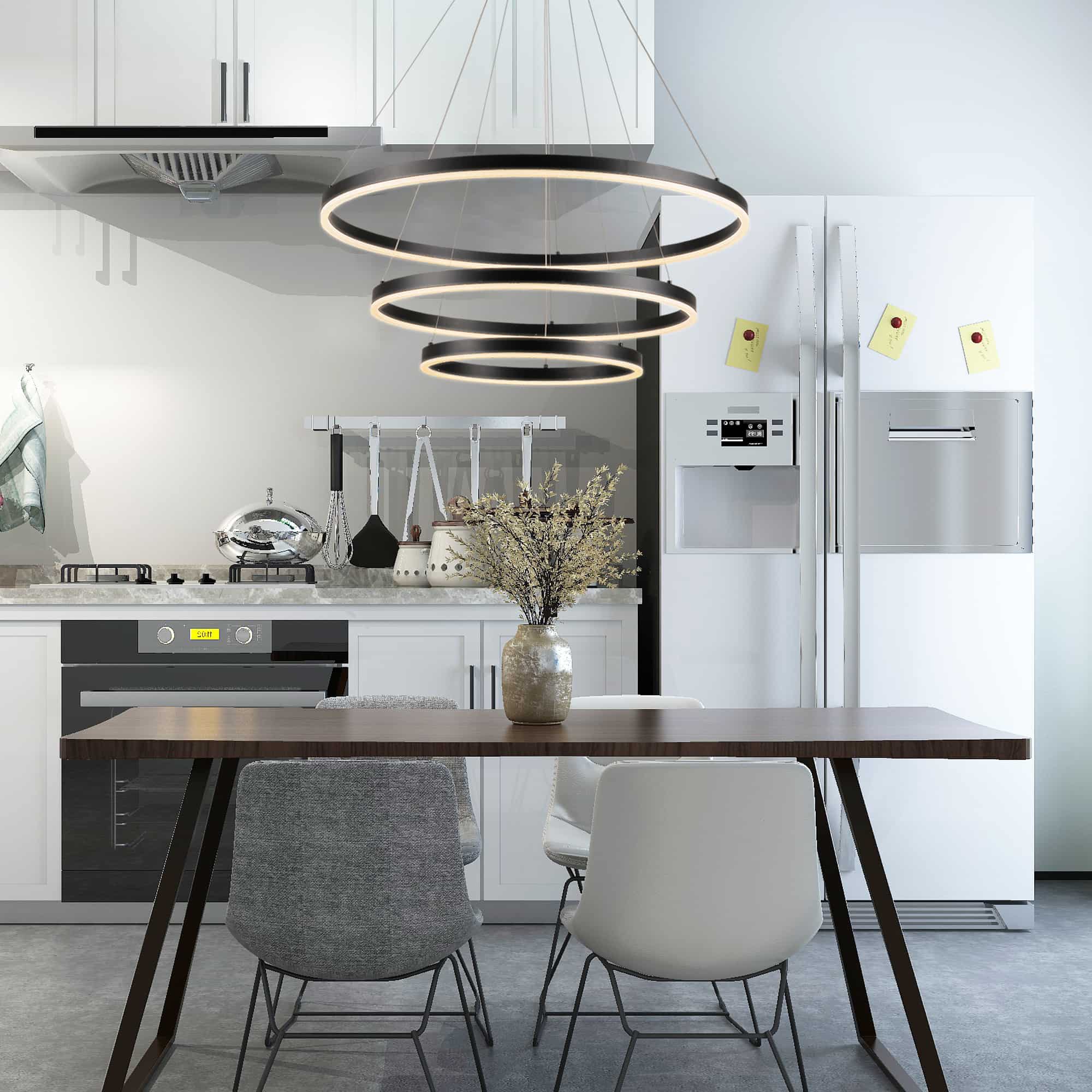 Pendant Lighting for Kitchen Island,  Adjustable Cord Industrial Lantern  Hanging Light Fixtures for Living Room, Workshop, Dinning Room-Boyel Living